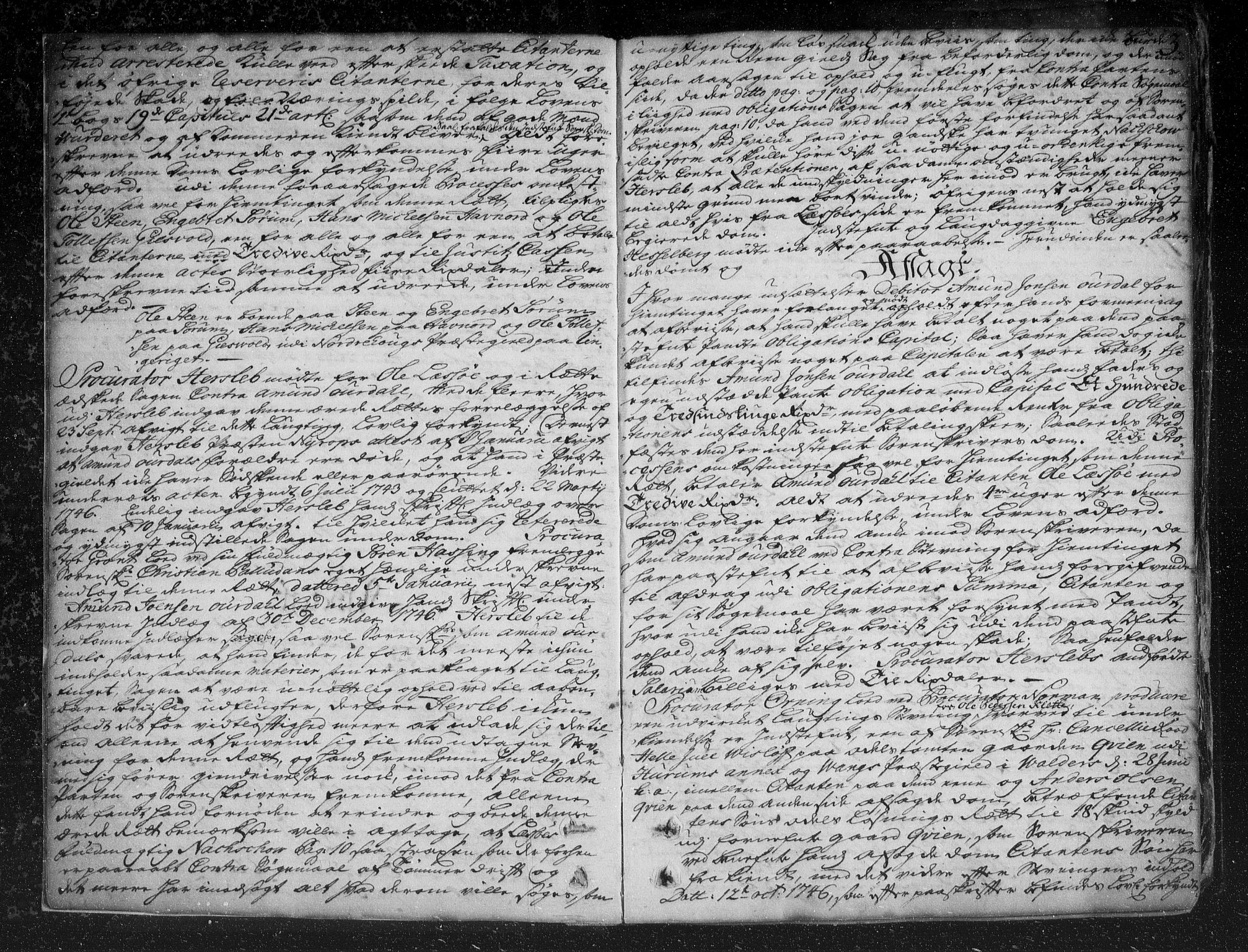 Christiania lagting, AV/SAO-A-11131/F/Fa/L0014: Tingbok, 1746-1757, p. 2b-3a