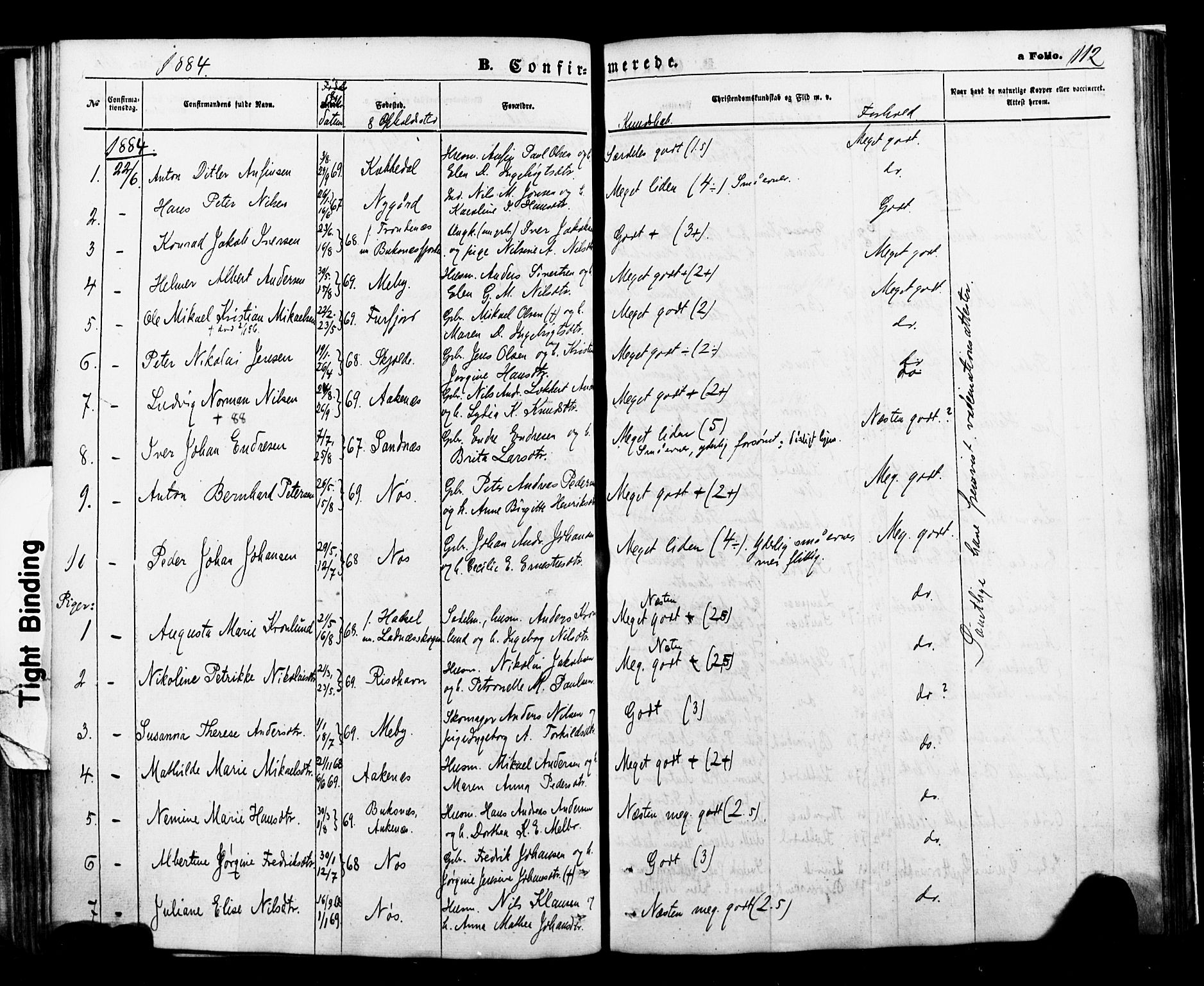 Ministerialprotokoller, klokkerbøker og fødselsregistre - Nordland, SAT/A-1459/898/L1421: Parish register (official) no. 898A01, 1866-1886, p. 112