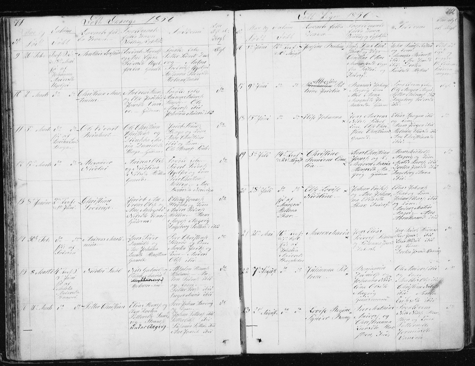 Ministerialprotokoller, klokkerbøker og fødselsregistre - Nordland, AV/SAT-A-1459/834/L0511: Parish register (copy) no. 834C02, 1848-1862, p. 71-72