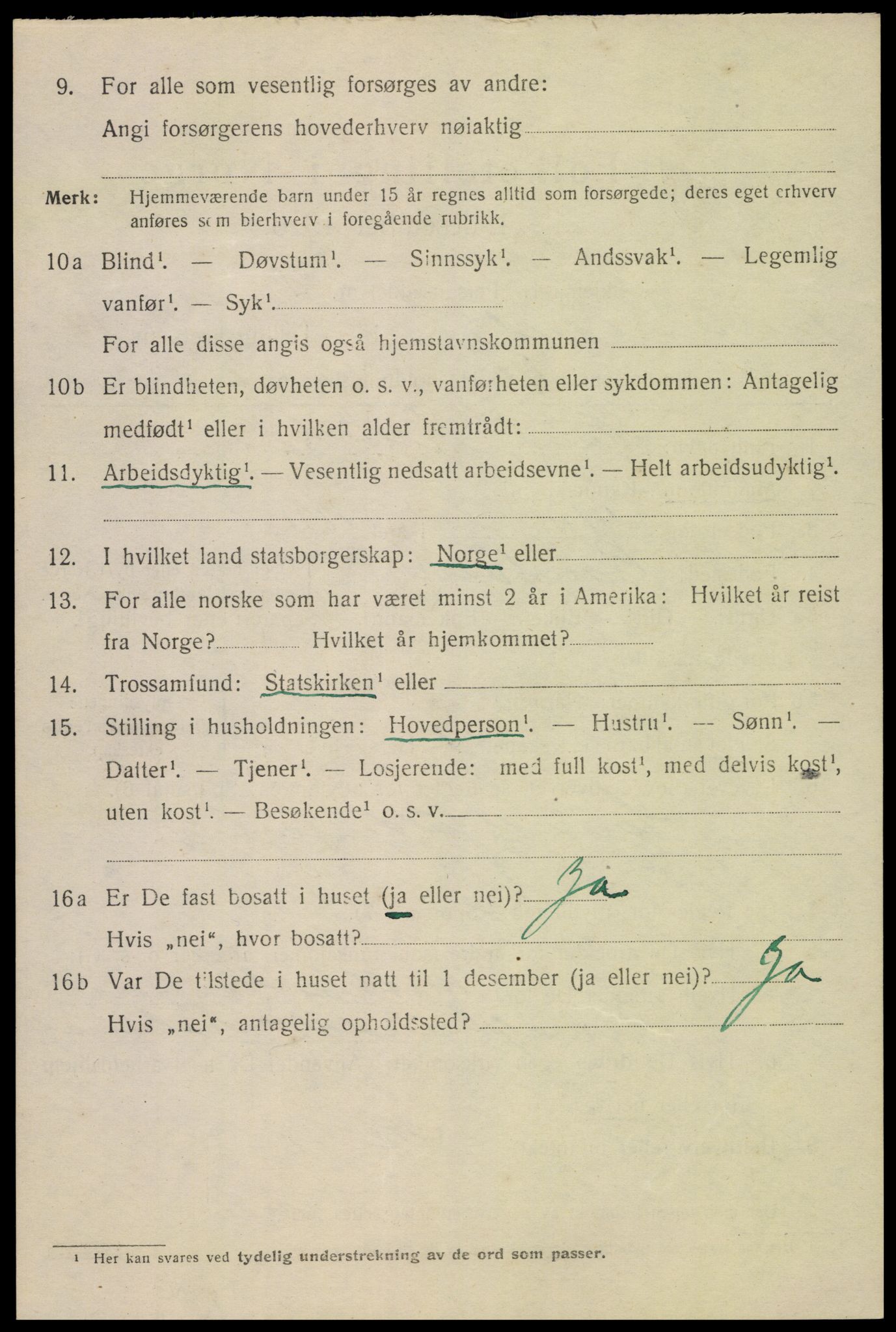 SAK, 1920 census for Kristiansand, 1920, p. 29482