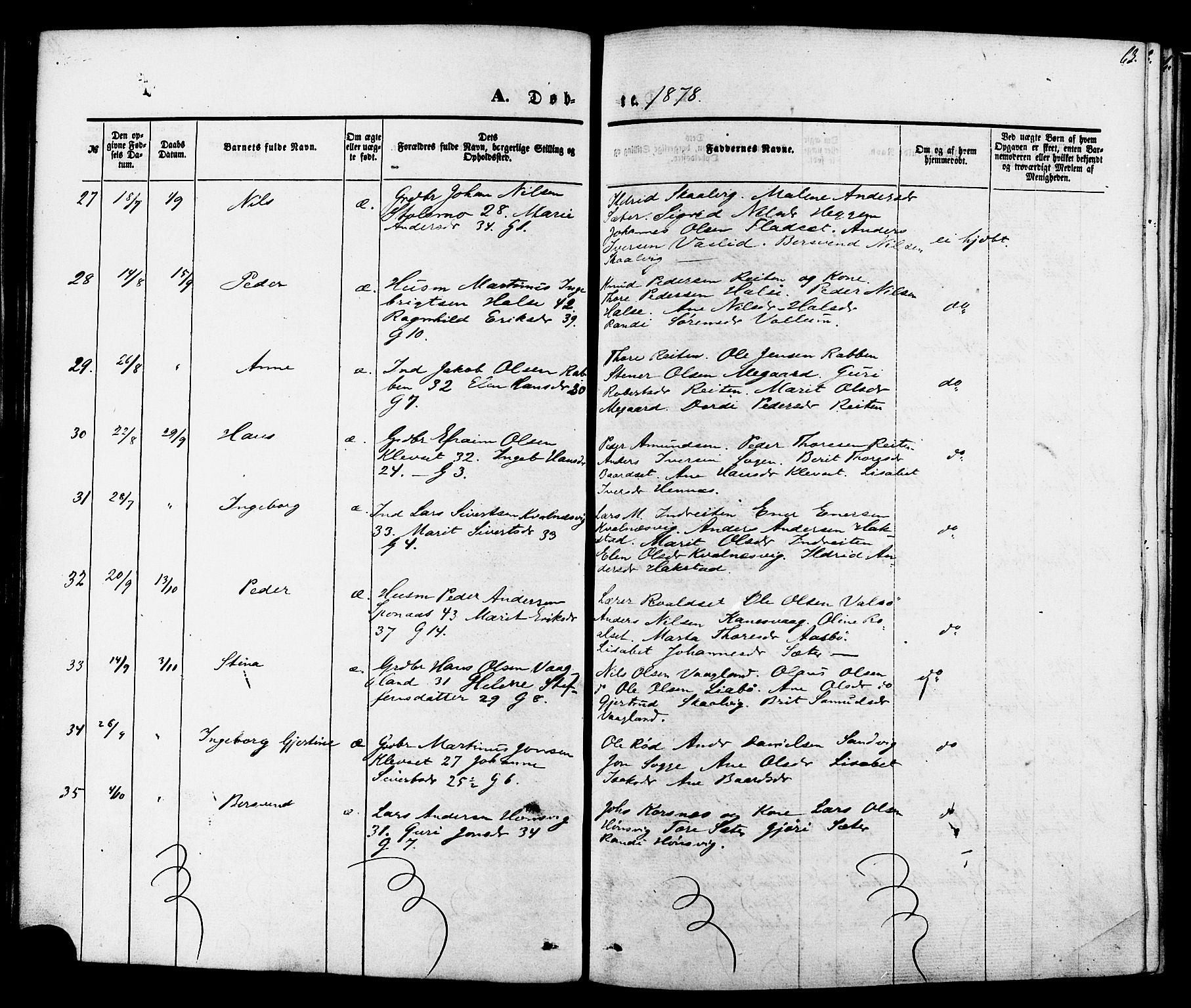 Ministerialprotokoller, klokkerbøker og fødselsregistre - Møre og Romsdal, AV/SAT-A-1454/576/L0884: Parish register (official) no. 576A02, 1865-1879, p. 63