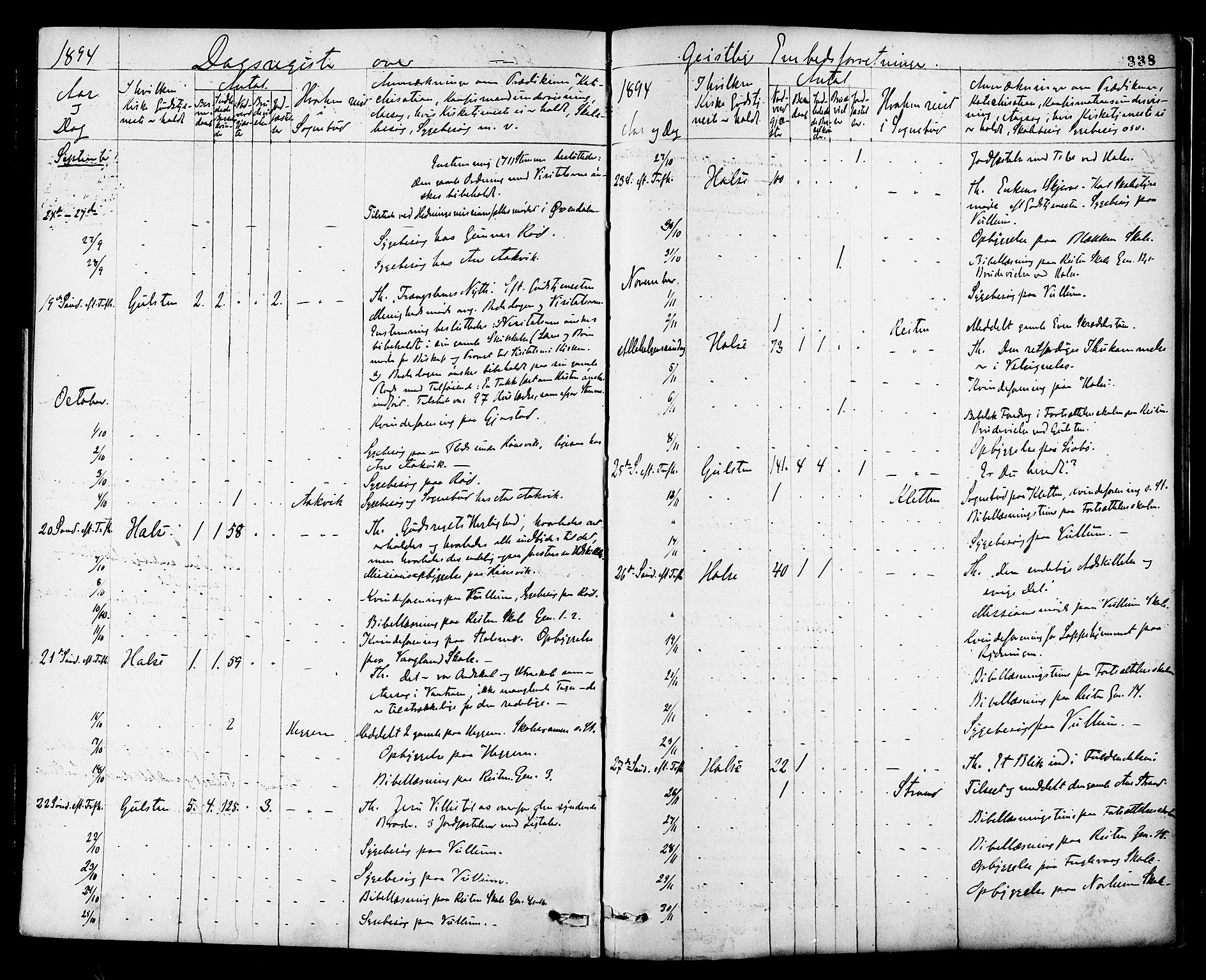 Ministerialprotokoller, klokkerbøker og fødselsregistre - Møre og Romsdal, SAT/A-1454/576/L0885: Parish register (official) no. 576A03, 1880-1898, p. 338