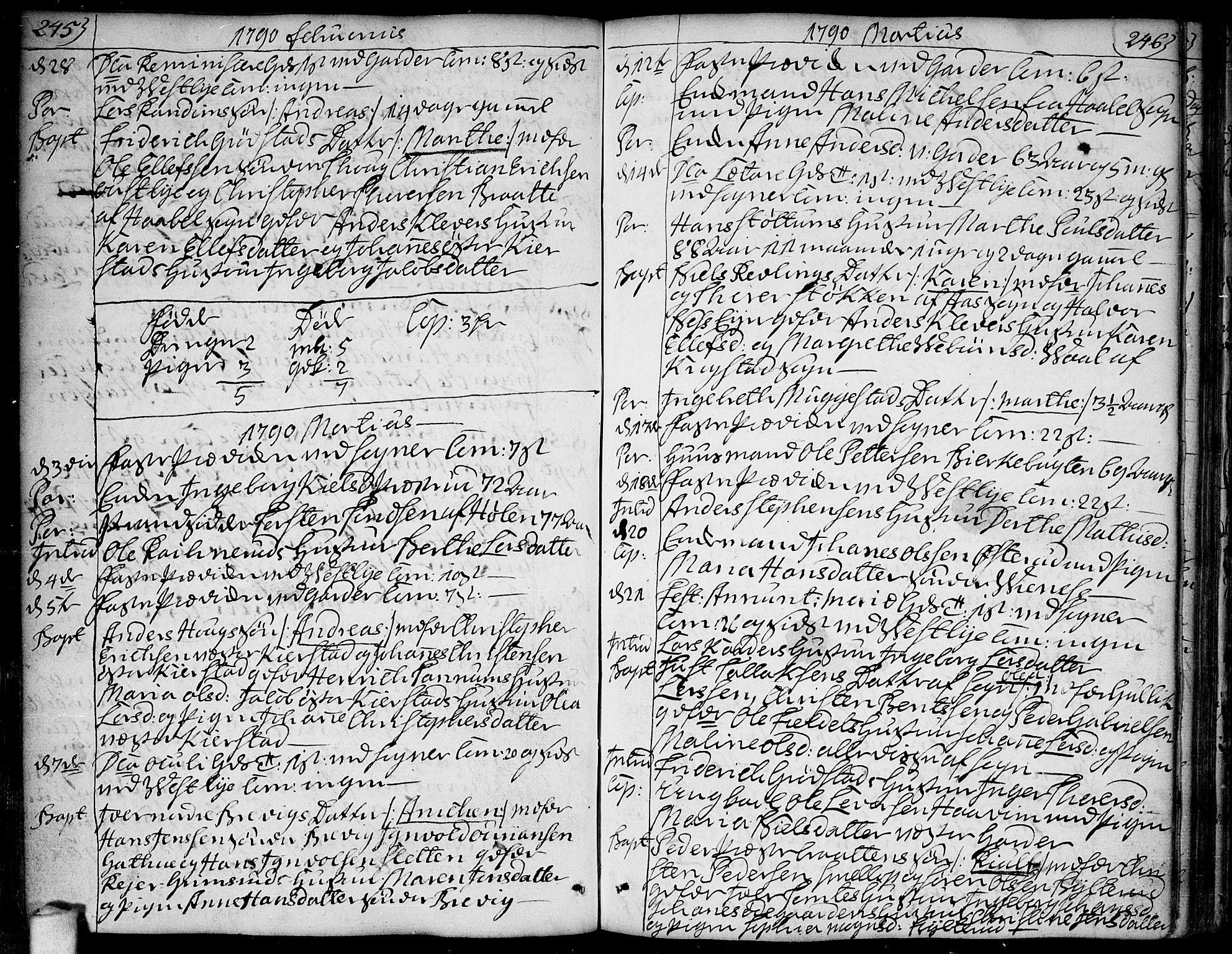 Vestby prestekontor Kirkebøker, AV/SAO-A-10893/F/Fa/L0003: Parish register (official) no. I 3, 1779-1796, p. 245-246