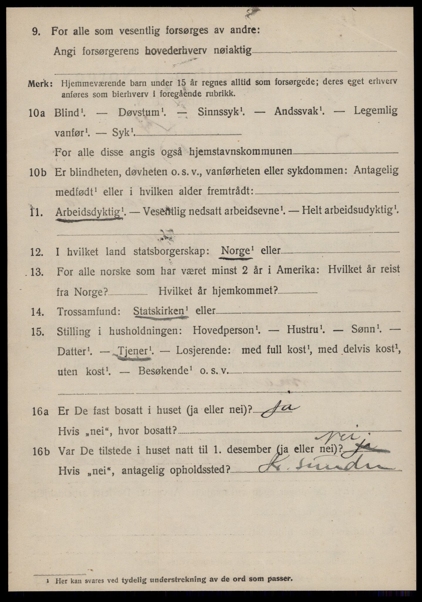 SAT, 1920 census for Bremsnes, 1920, p. 10074