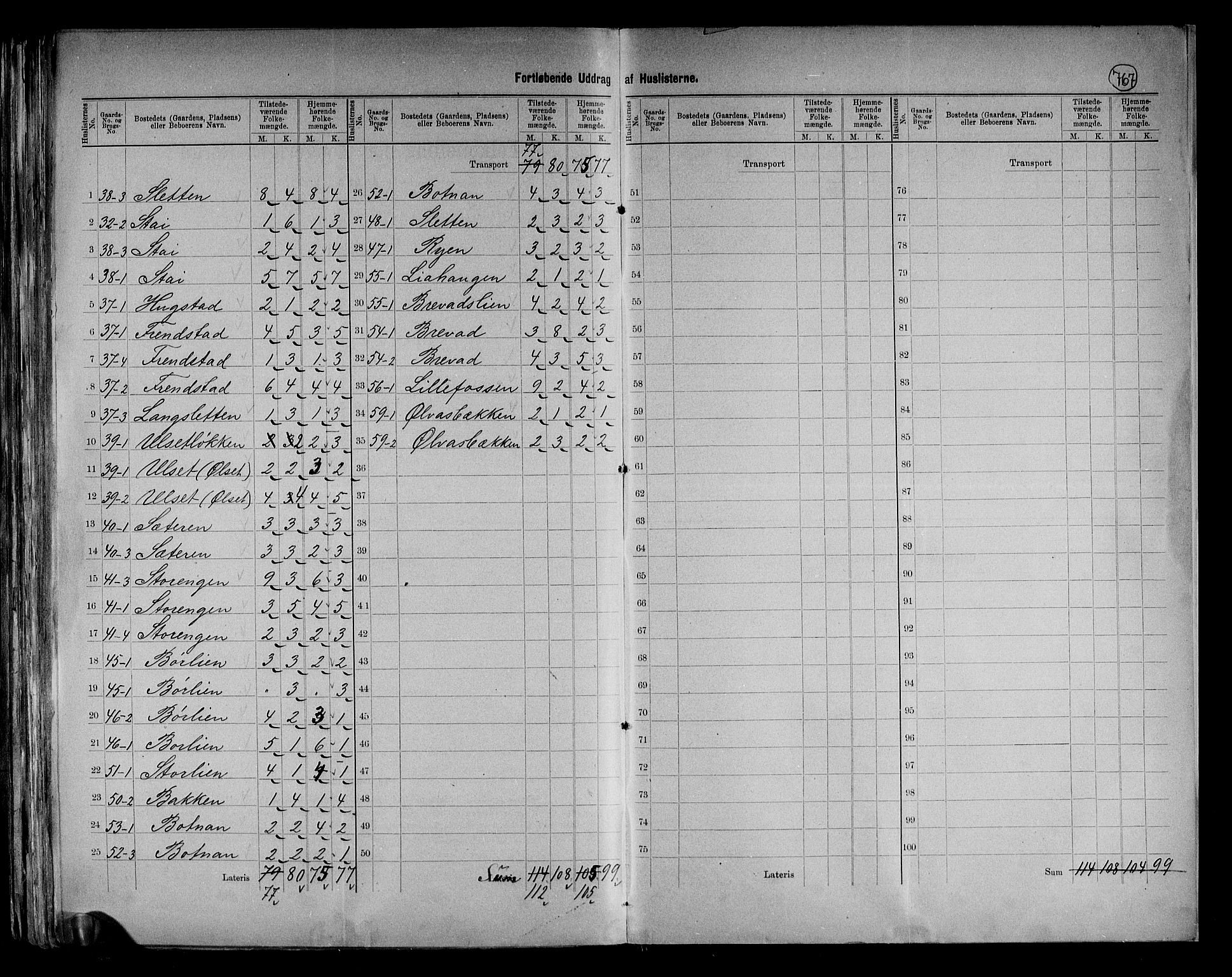 RA, 1891 census for 0440 Kvikne, 1891, p. 10