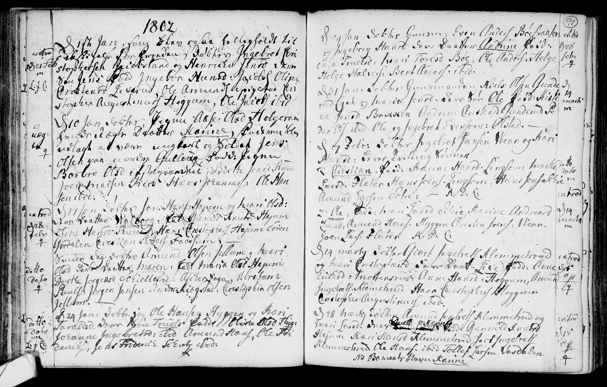 Røyken kirkebøker, AV/SAKO-A-241/F/Fa/L0003: Parish register (official) no. 3, 1782-1813, p. 91