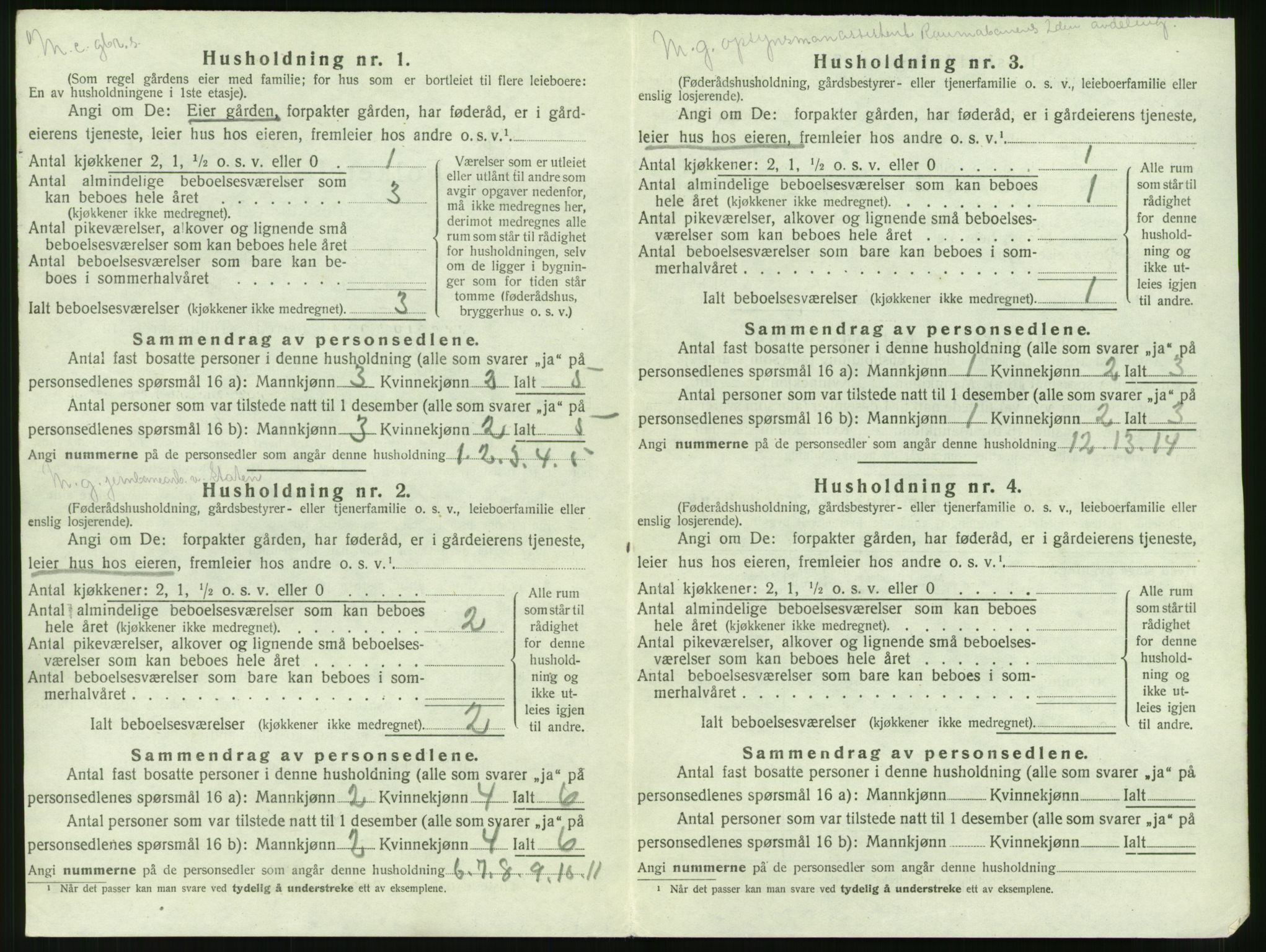 SAT, 1920 census for Grytten, 1920, p. 781