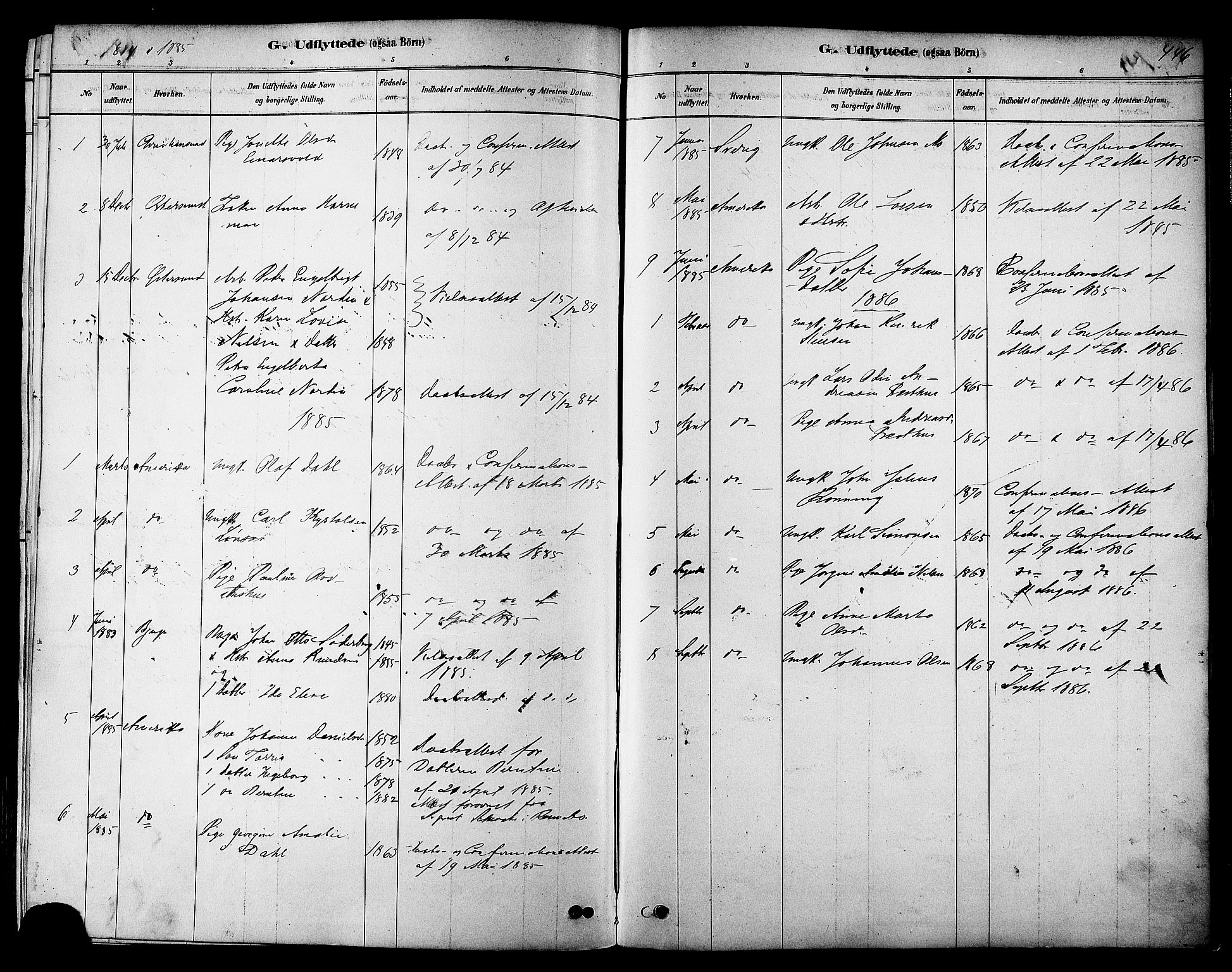Ministerialprotokoller, klokkerbøker og fødselsregistre - Sør-Trøndelag, SAT/A-1456/606/L0294: Parish register (official) no. 606A09, 1878-1886, p. 446