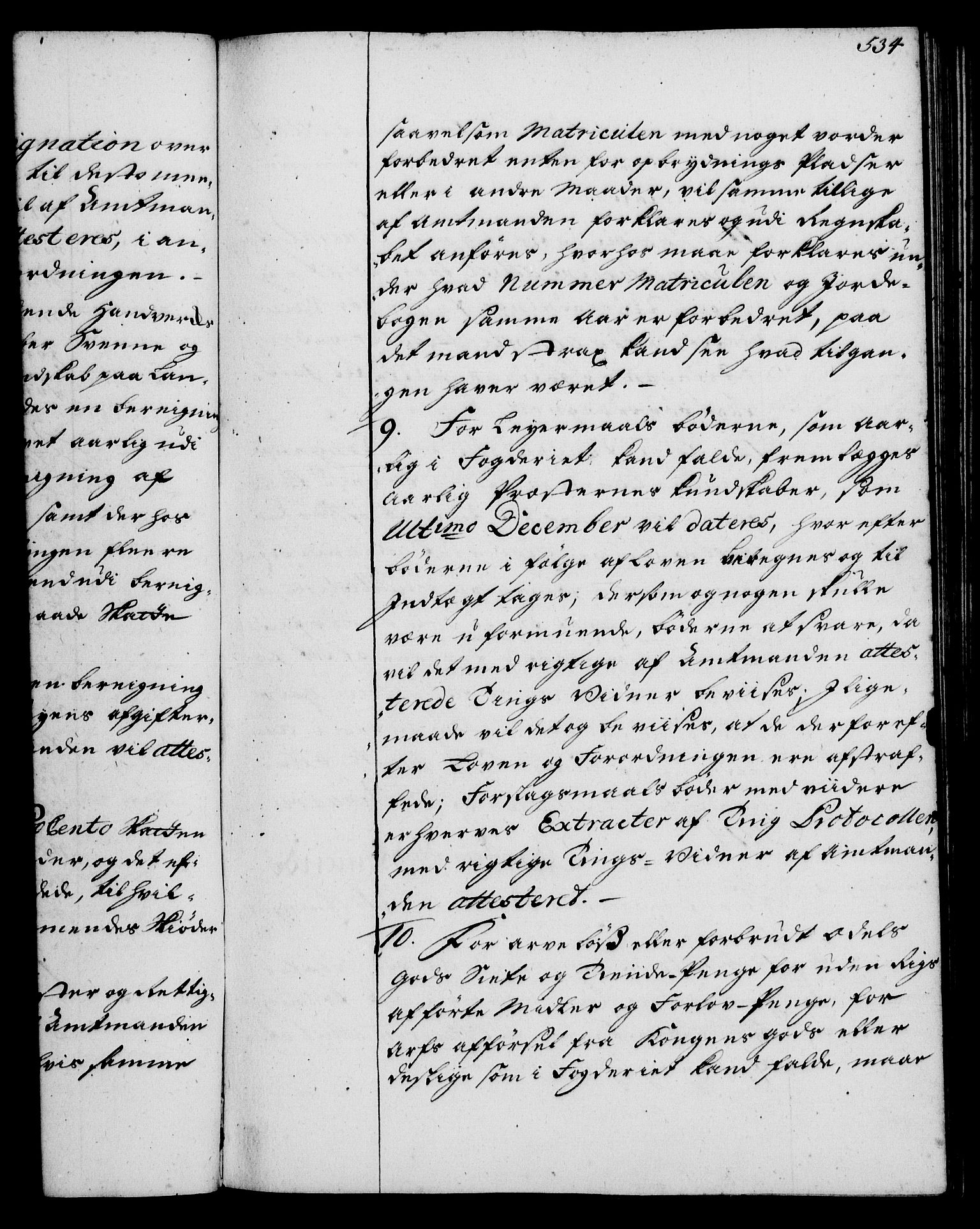 Rentekammeret, Kammerkanselliet, RA/EA-3111/G/Gg/Ggi/L0002: Norsk instruksjonsprotokoll med register (merket RK 53.35), 1729-1751, p. 534
