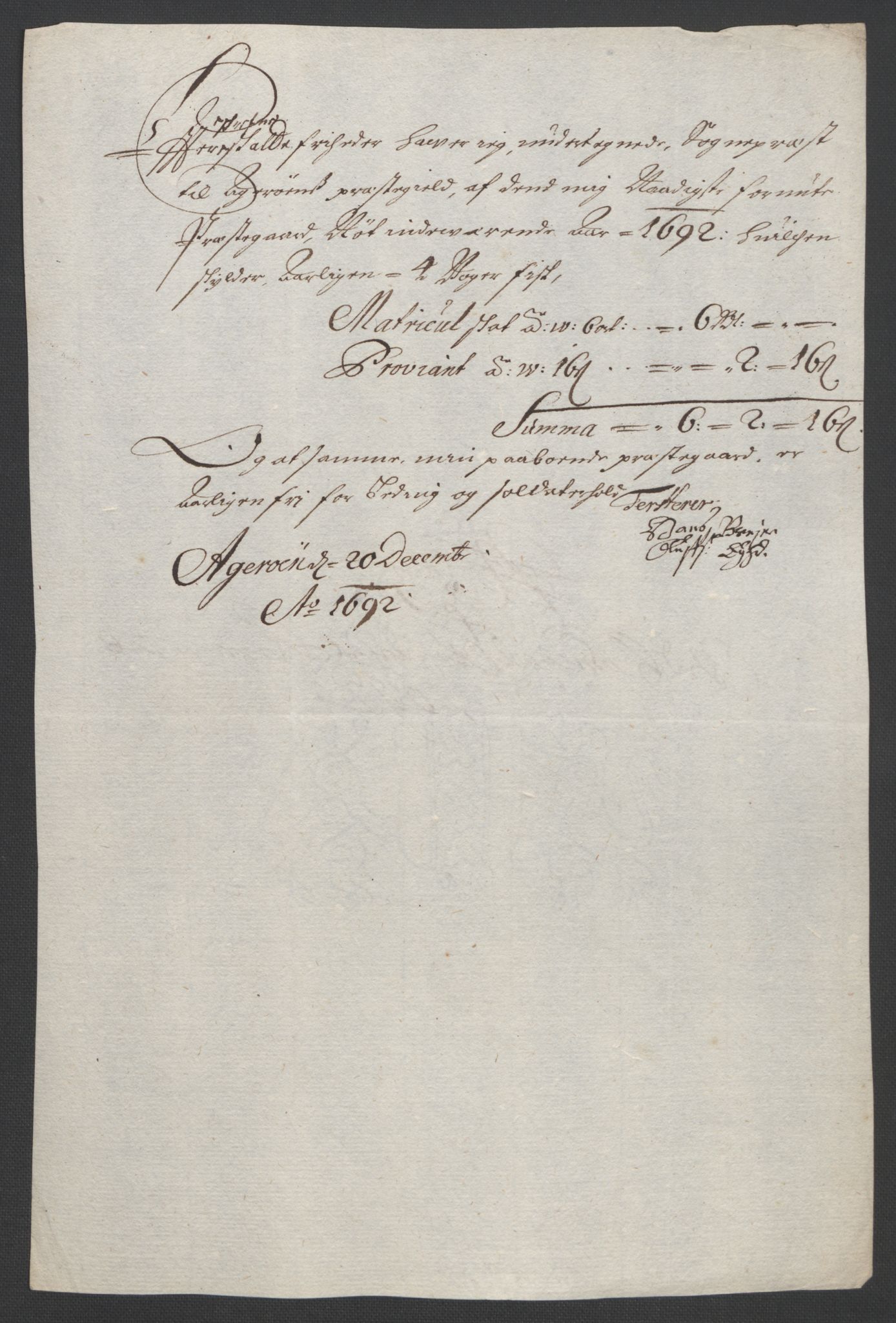 Rentekammeret inntil 1814, Reviderte regnskaper, Fogderegnskap, AV/RA-EA-4092/R55/L3650: Fogderegnskap Romsdal, 1692, p. 181