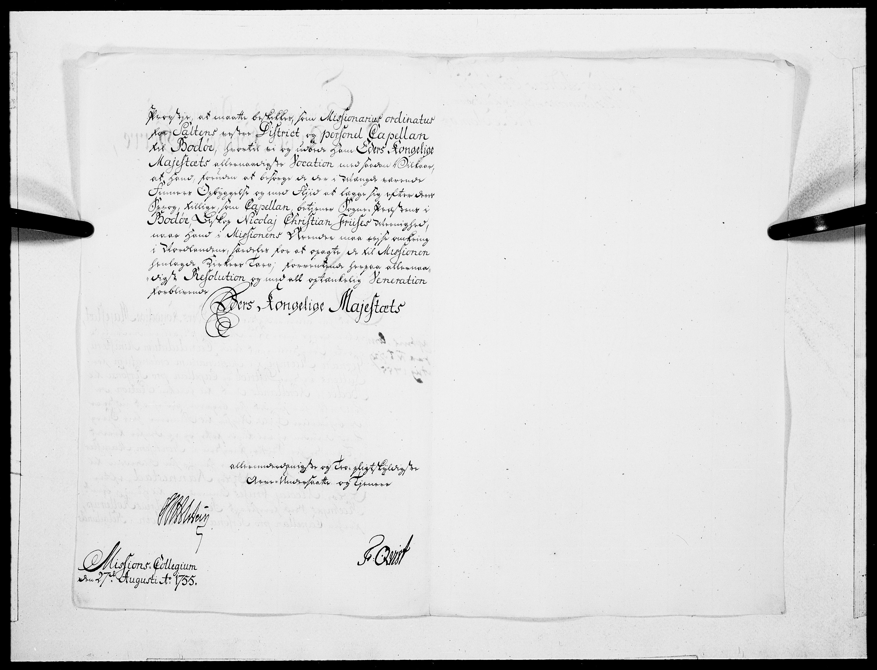 Danske Kanselli 1572-1799, RA/EA-3023/F/Fc/Fcc/Fcca/L0170: Norske innlegg 1572-1799, 1755, p. 230