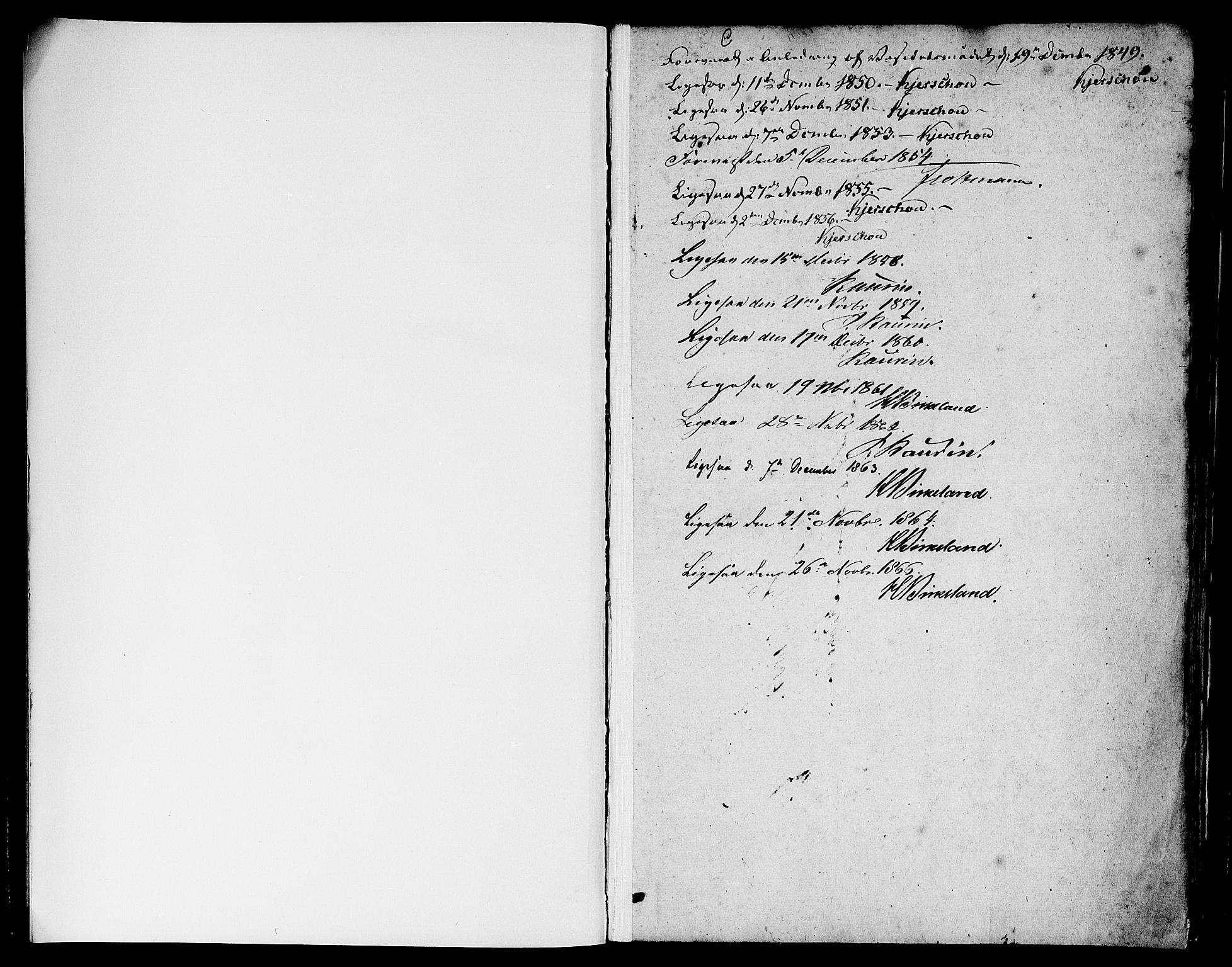 Nykirken Sokneprestembete, AV/SAB-A-77101/H/Hab: Parish register (copy) no. D 1, 1832-1867