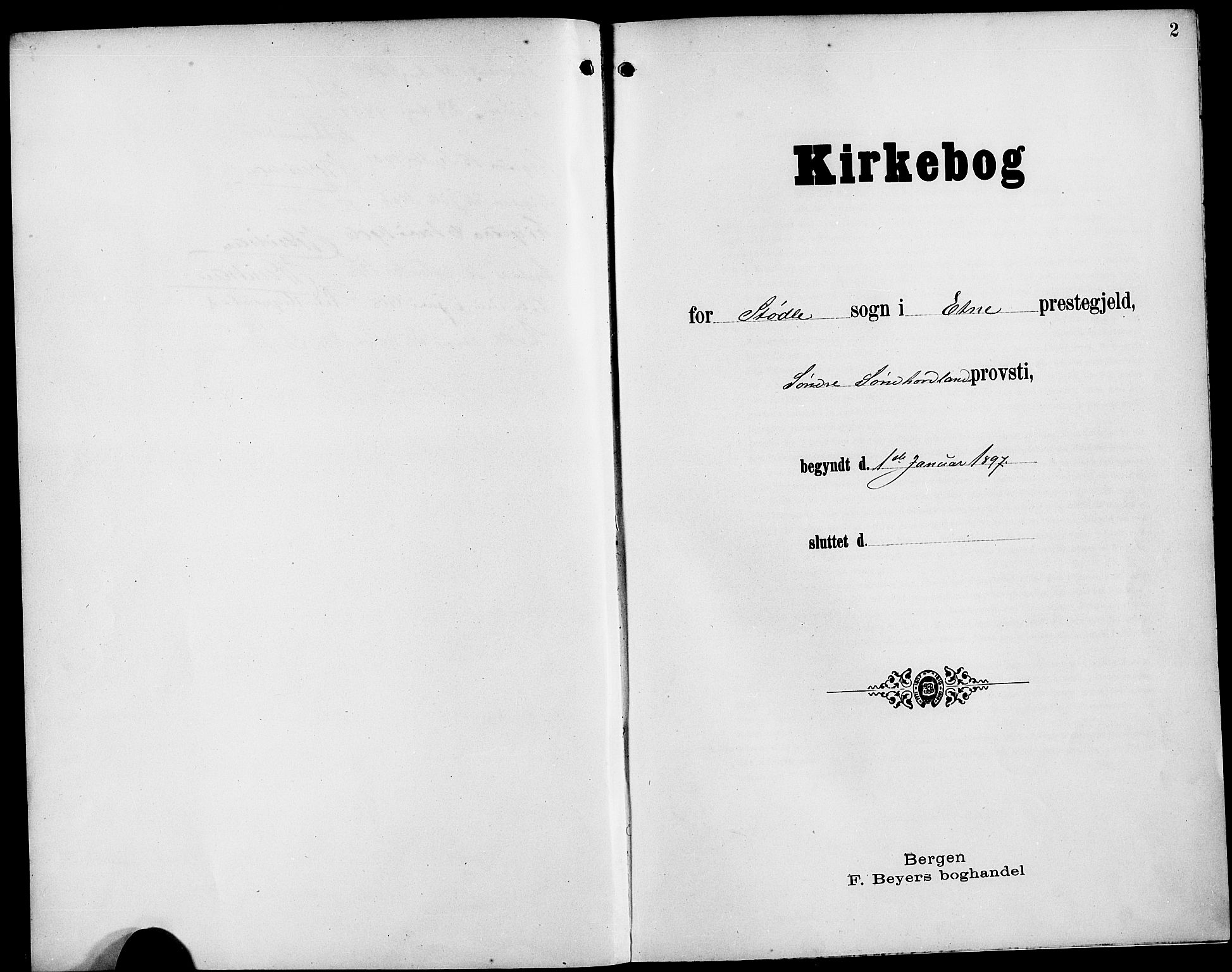Etne sokneprestembete, SAB/A-75001/H/Hab: Parish register (copy) no. A 6, 1897-1924, p. 2