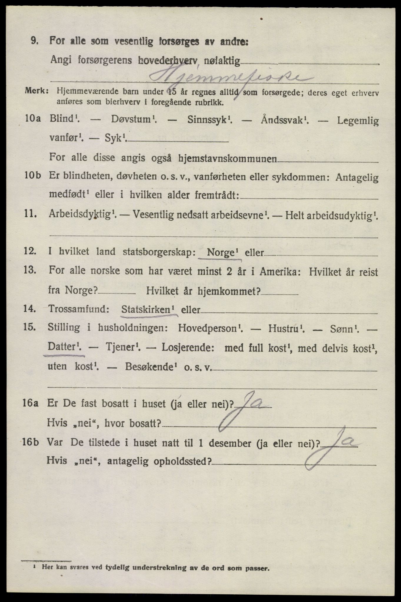SAKO, 1920 census for Brunlanes, 1920, p. 9728
