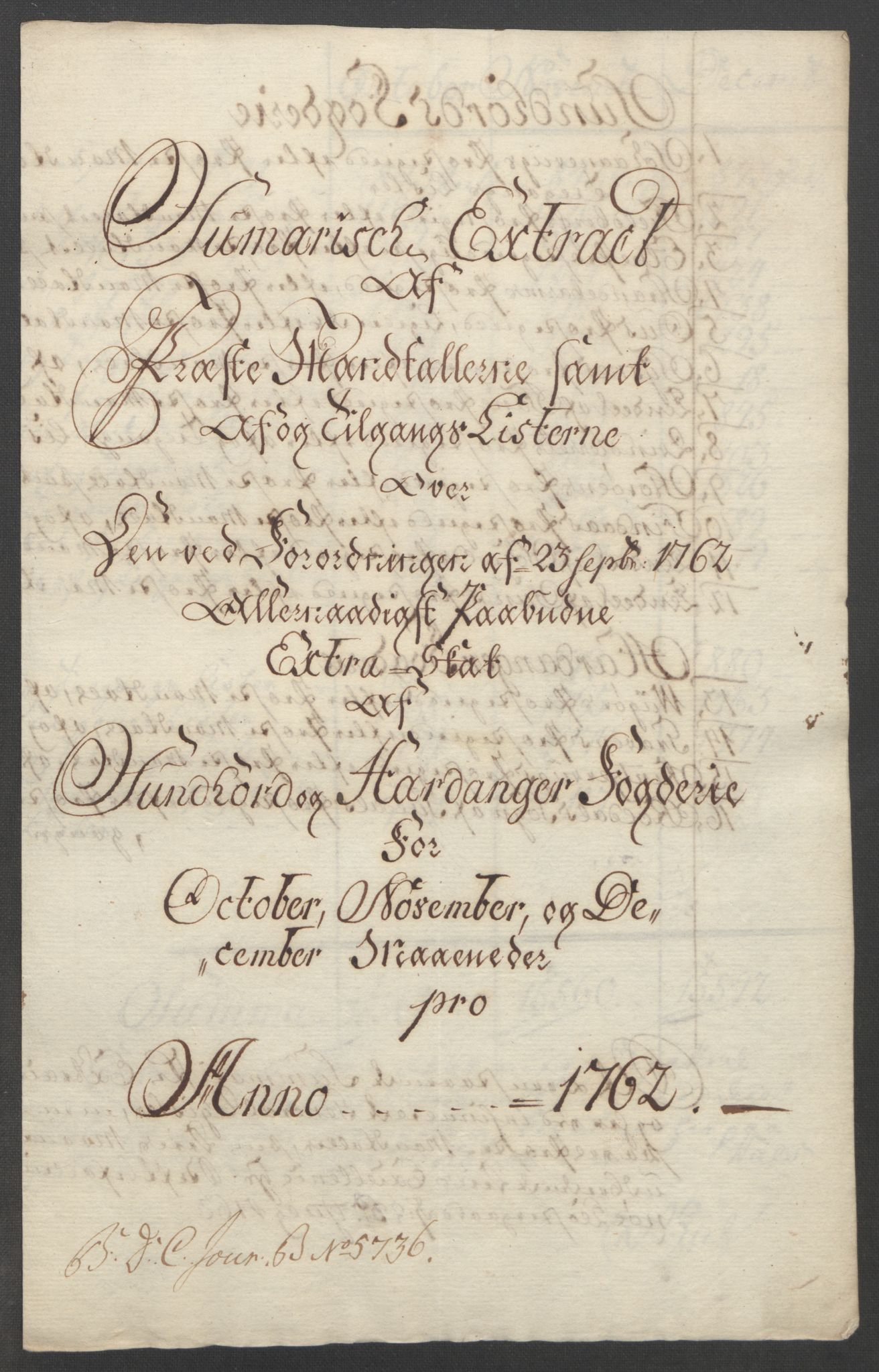 Rentekammeret inntil 1814, Reviderte regnskaper, Fogderegnskap, RA/EA-4092/R48/L3136: Ekstraskatten Sunnhordland og Hardanger, 1762-1772, p. 10