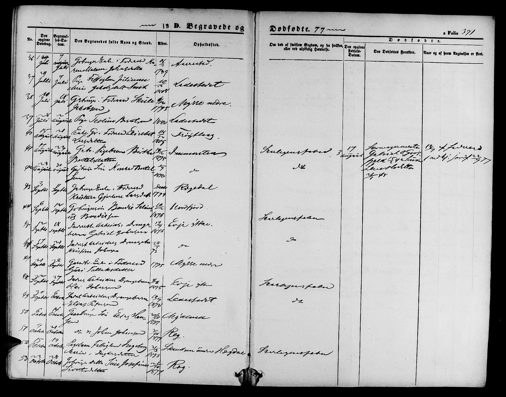 Sokndal sokneprestkontor, SAST/A-101808: Parish register (copy) no. B 3, 1865-1879, p. 391