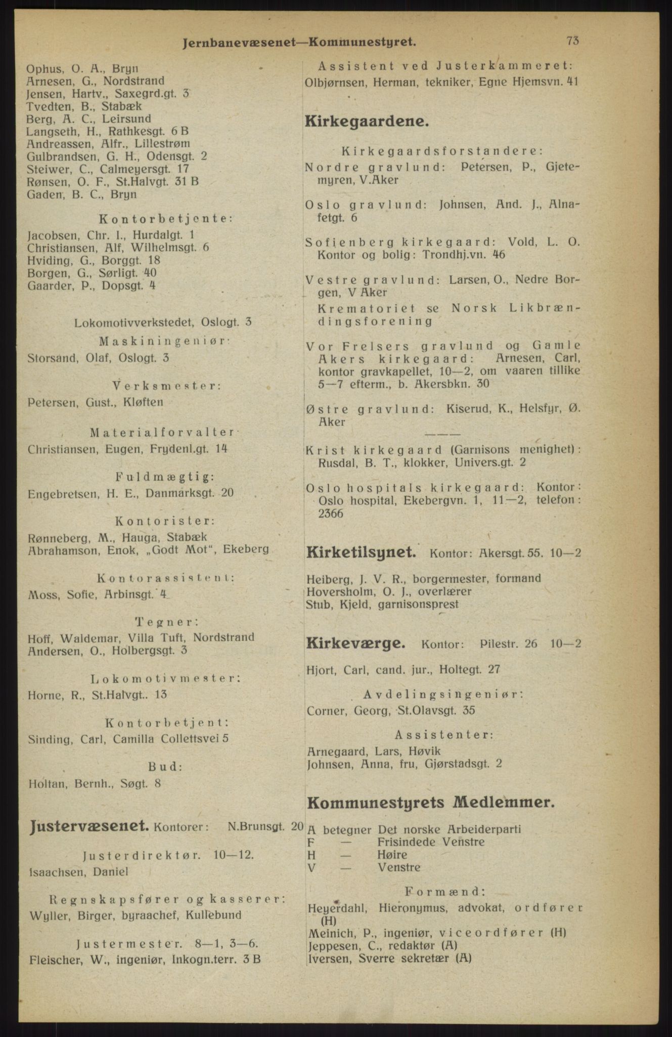 Kristiania/Oslo adressebok, PUBL/-, 1914, p. 73