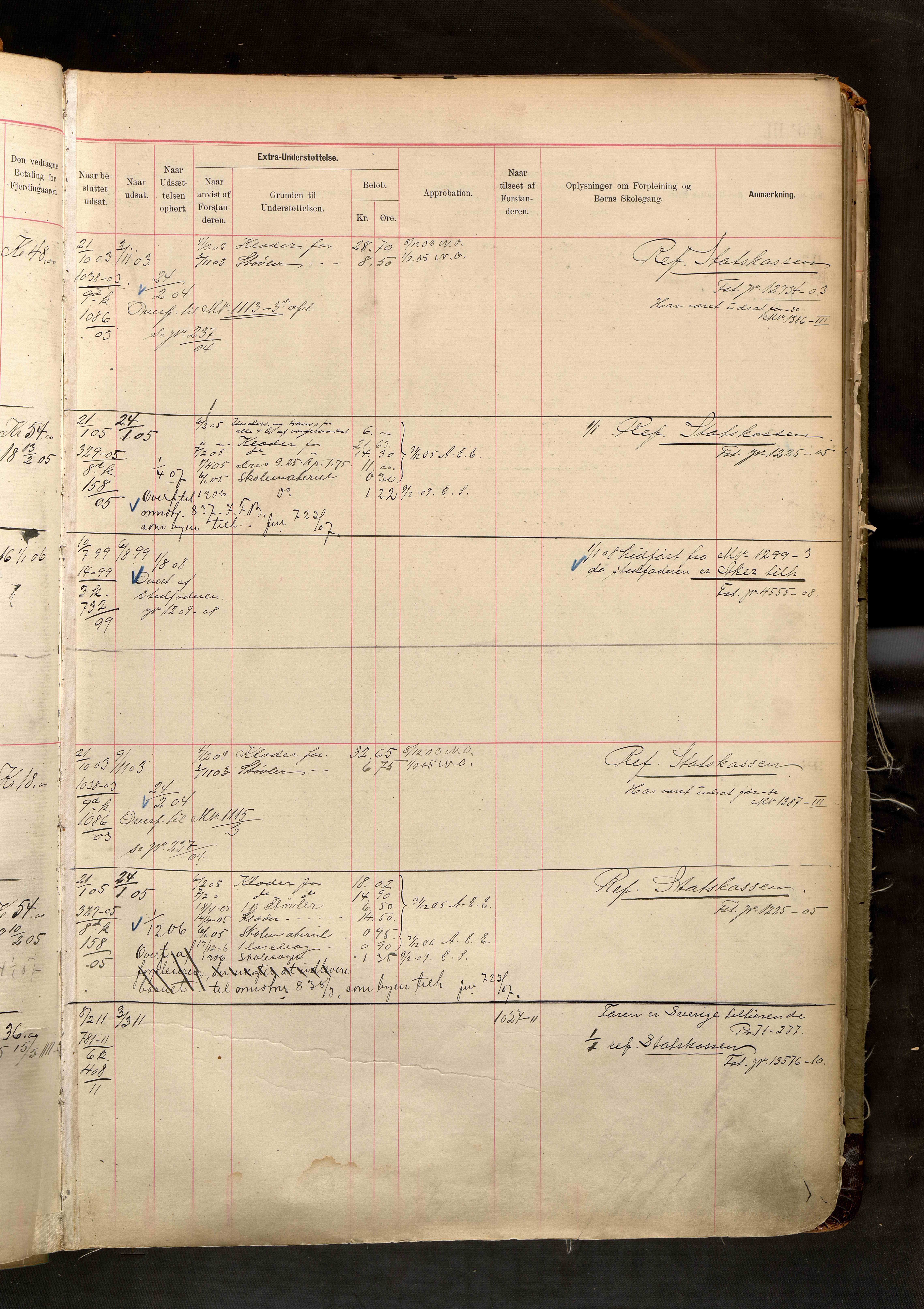 Fattigvesenet, OBA/A-20045/H/Hd/L0005: Manntallsprotokoll. Mnr. 1-500, 1897-1910, p. 107