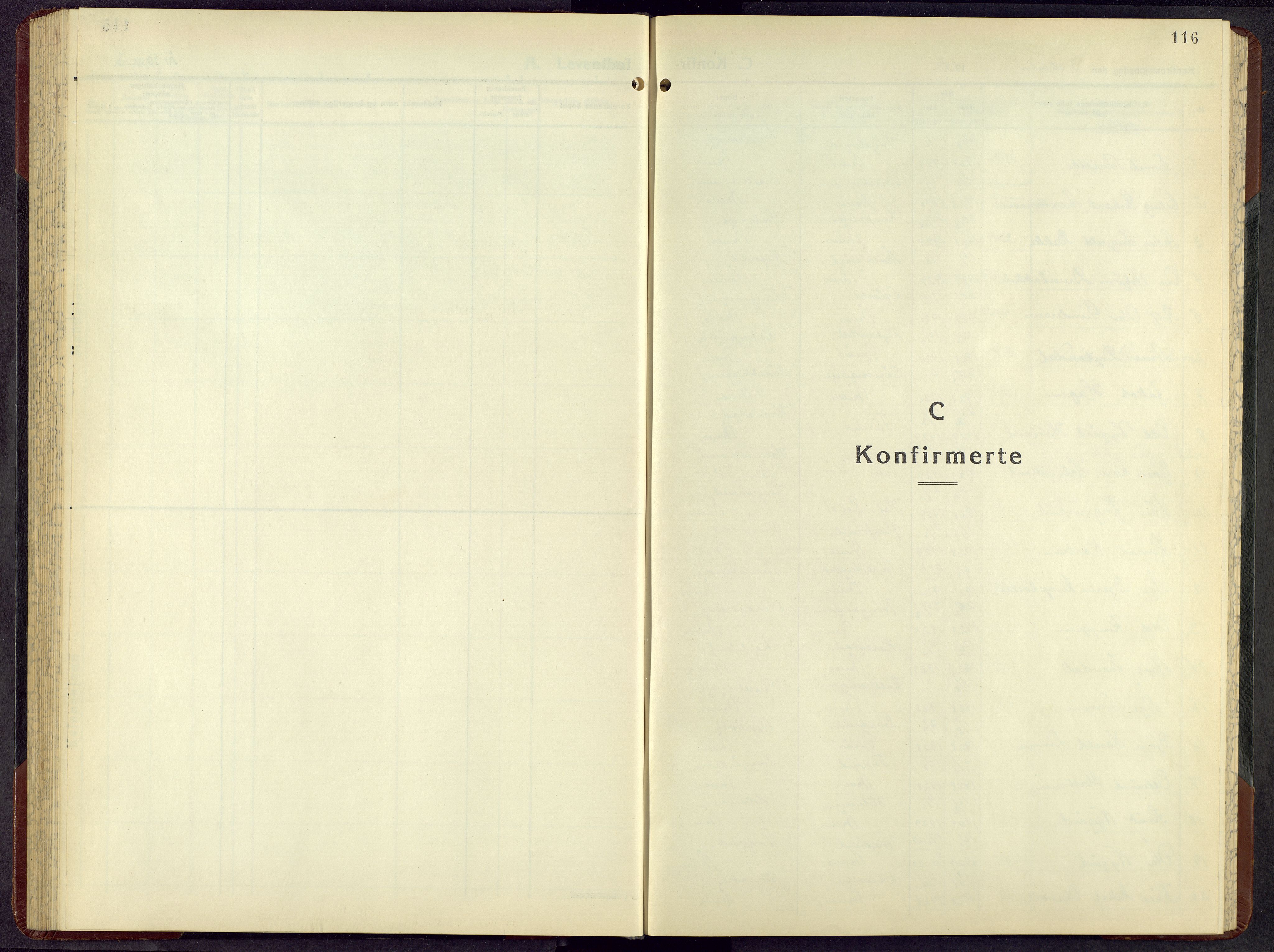 Åsnes prestekontor, SAH/PREST-042/H/Ha/Hab/L0010: Parish register (copy) no. 10, 1941-1962, p. 116