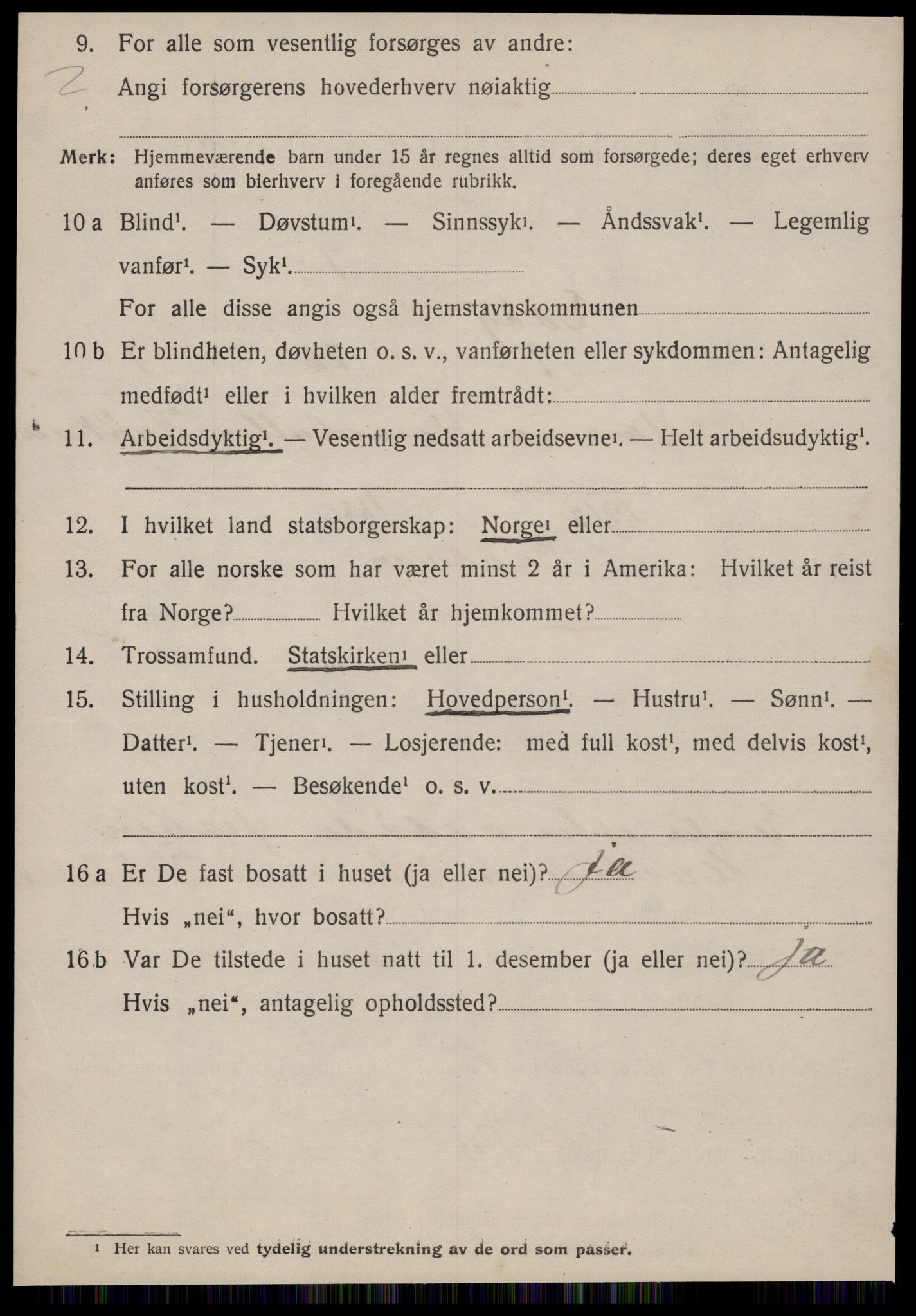 SAT, 1920 census for Edøy, 1920, p. 2199