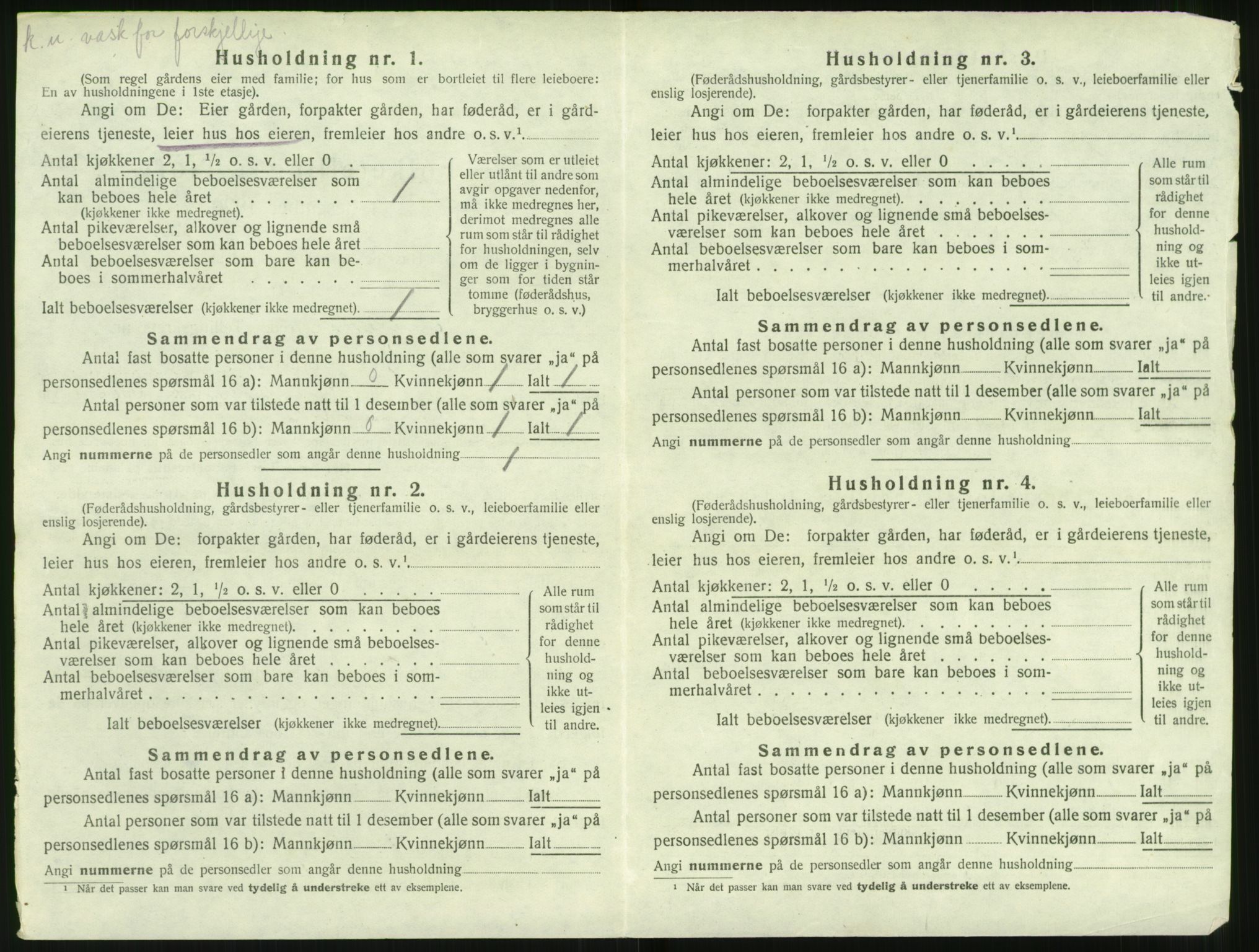 SAT, 1920 census for Ulstein, 1920, p. 353