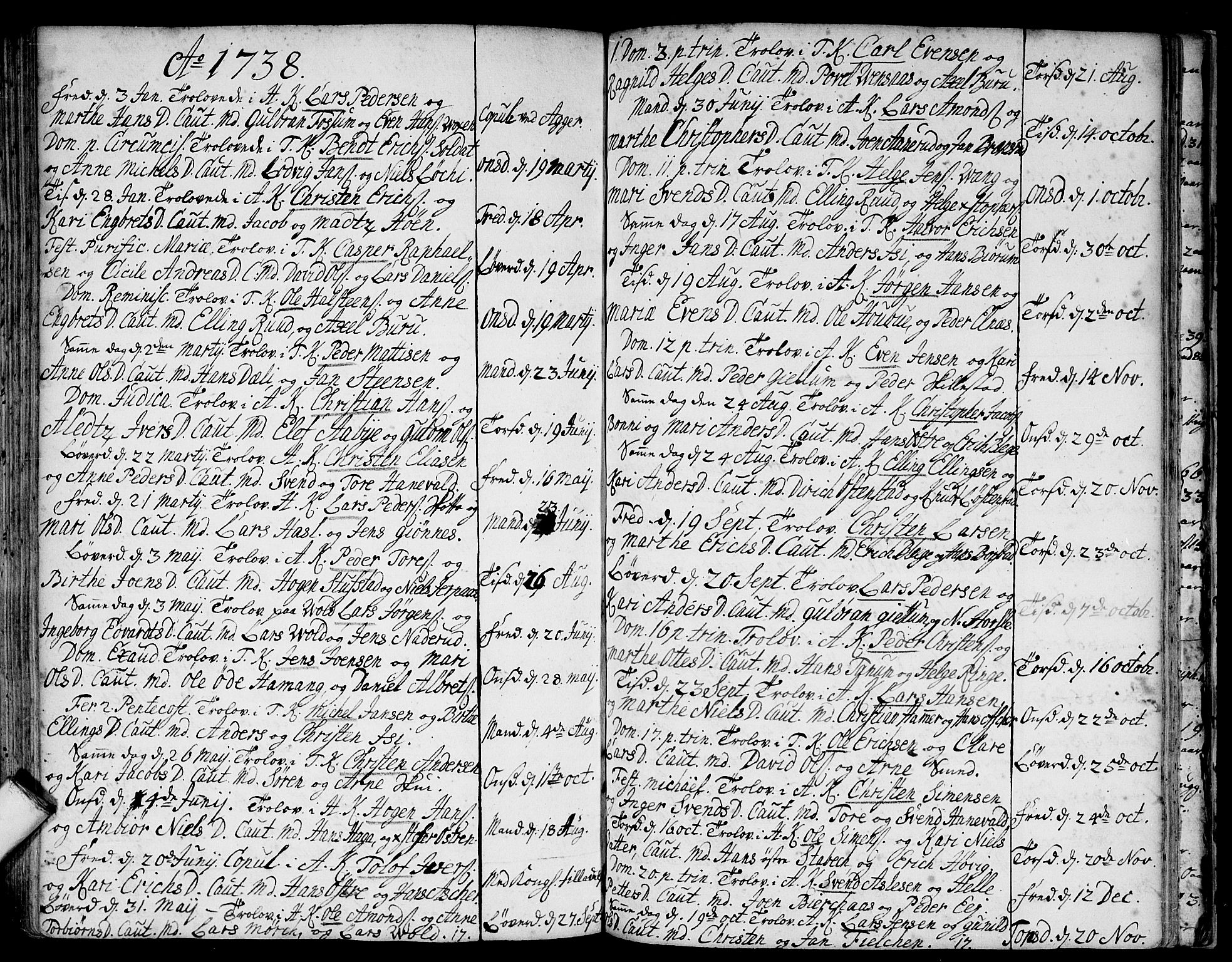 Asker prestekontor Kirkebøker, SAO/A-10256a/F/Fa/L0001: Parish register (official) no. I 1, 1726-1744, p. 89