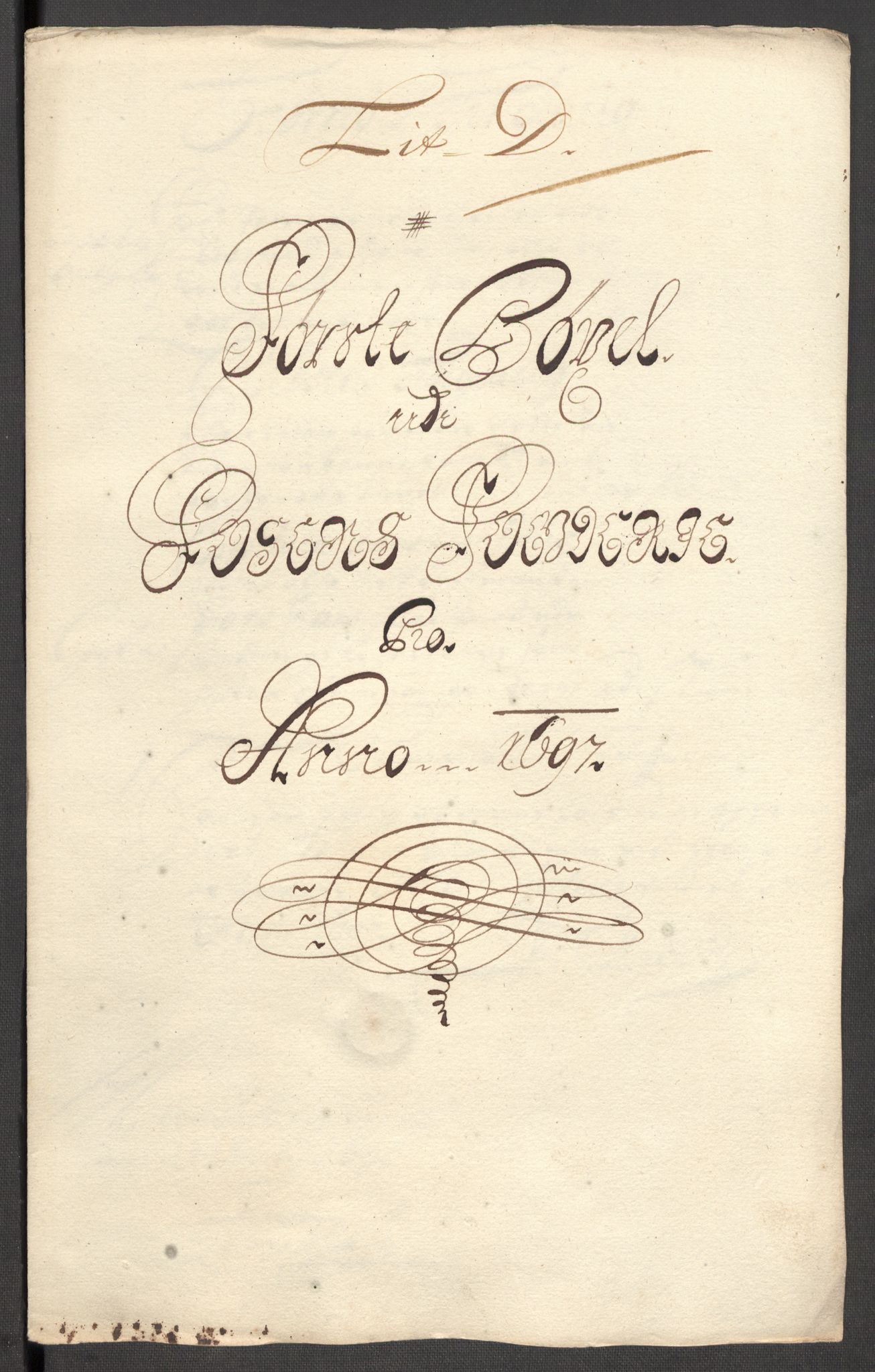 Rentekammeret inntil 1814, Reviderte regnskaper, Fogderegnskap, RA/EA-4092/R57/L3852: Fogderegnskap Fosen, 1697, p. 40