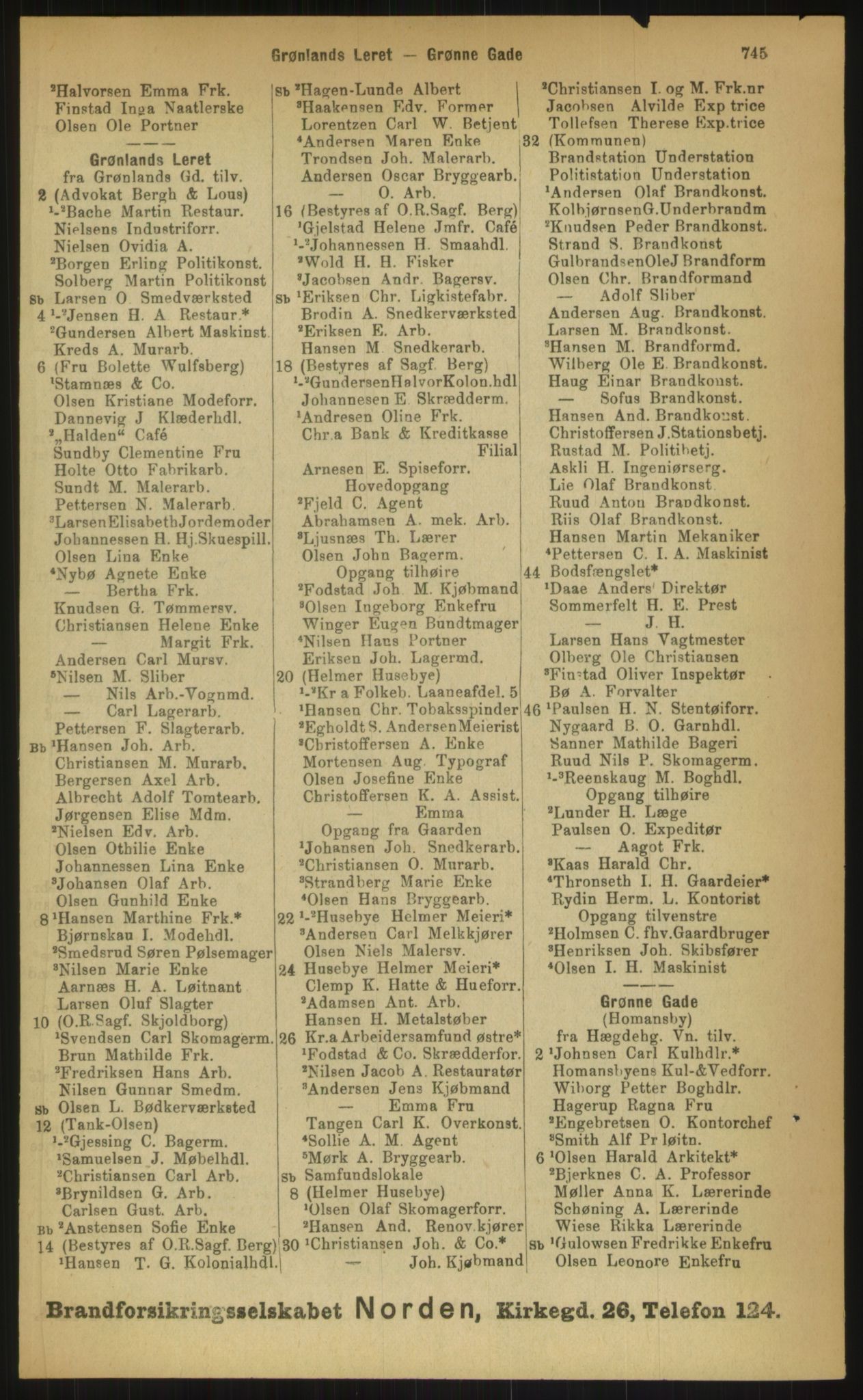 Kristiania/Oslo adressebok, PUBL/-, 1899, p. 745