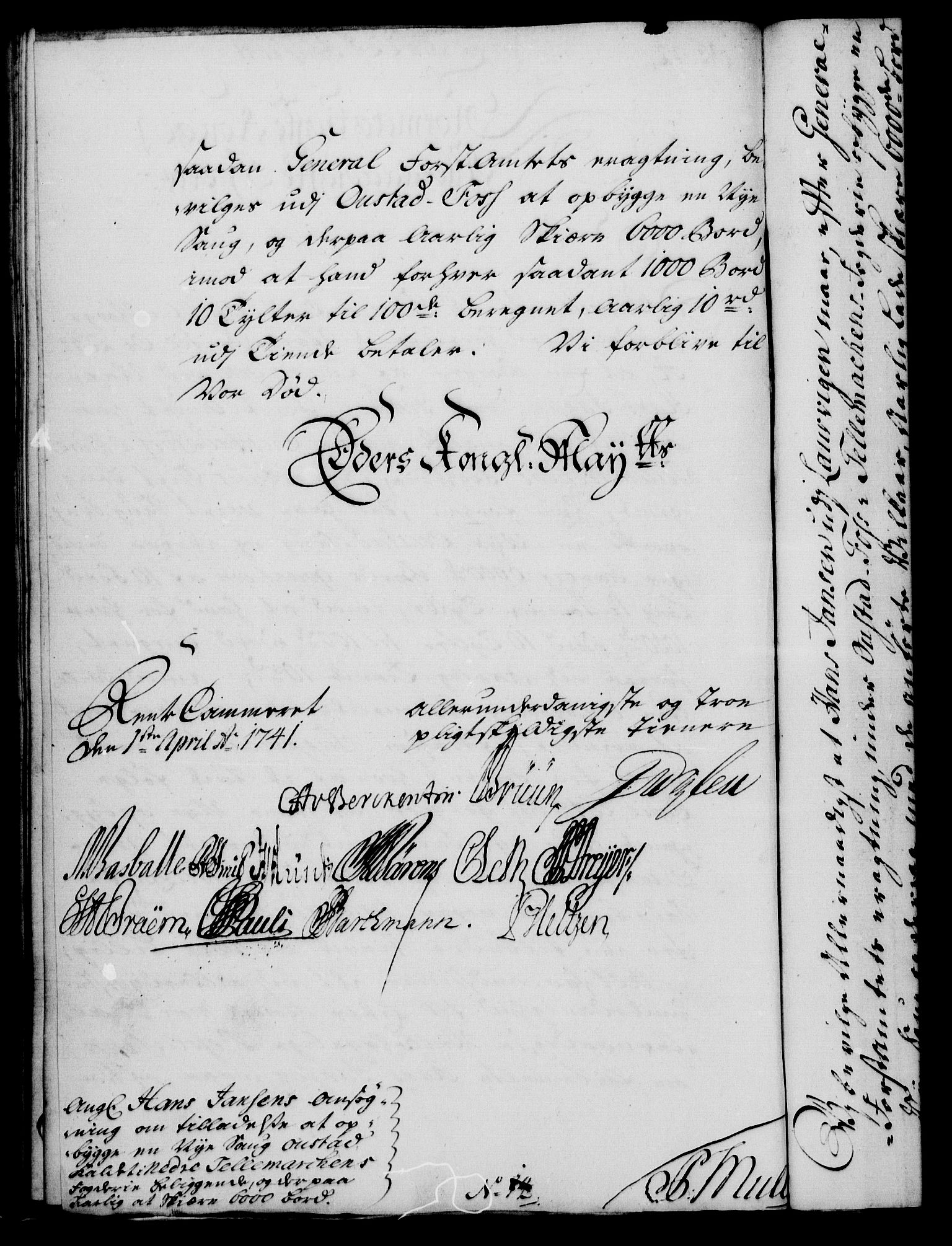 Rentekammeret, Kammerkanselliet, AV/RA-EA-3111/G/Gf/Gfa/L0024: Norsk relasjons- og resolusjonsprotokoll (merket RK 52.24), 1741, p. 242