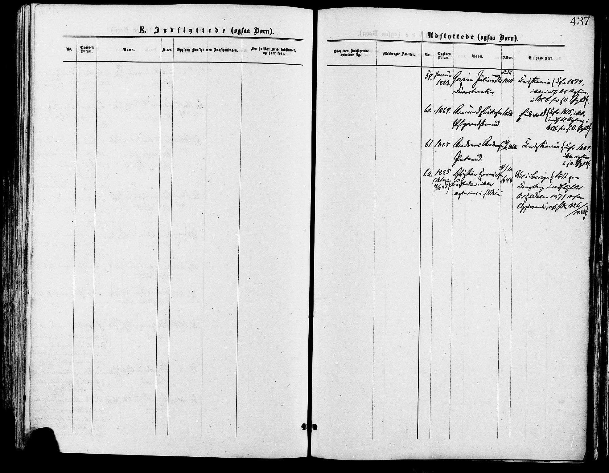 Sør-Odal prestekontor, SAH/PREST-030/H/Ha/Haa/L0005: Parish register (official) no. 5, 1876-1885, p. 437