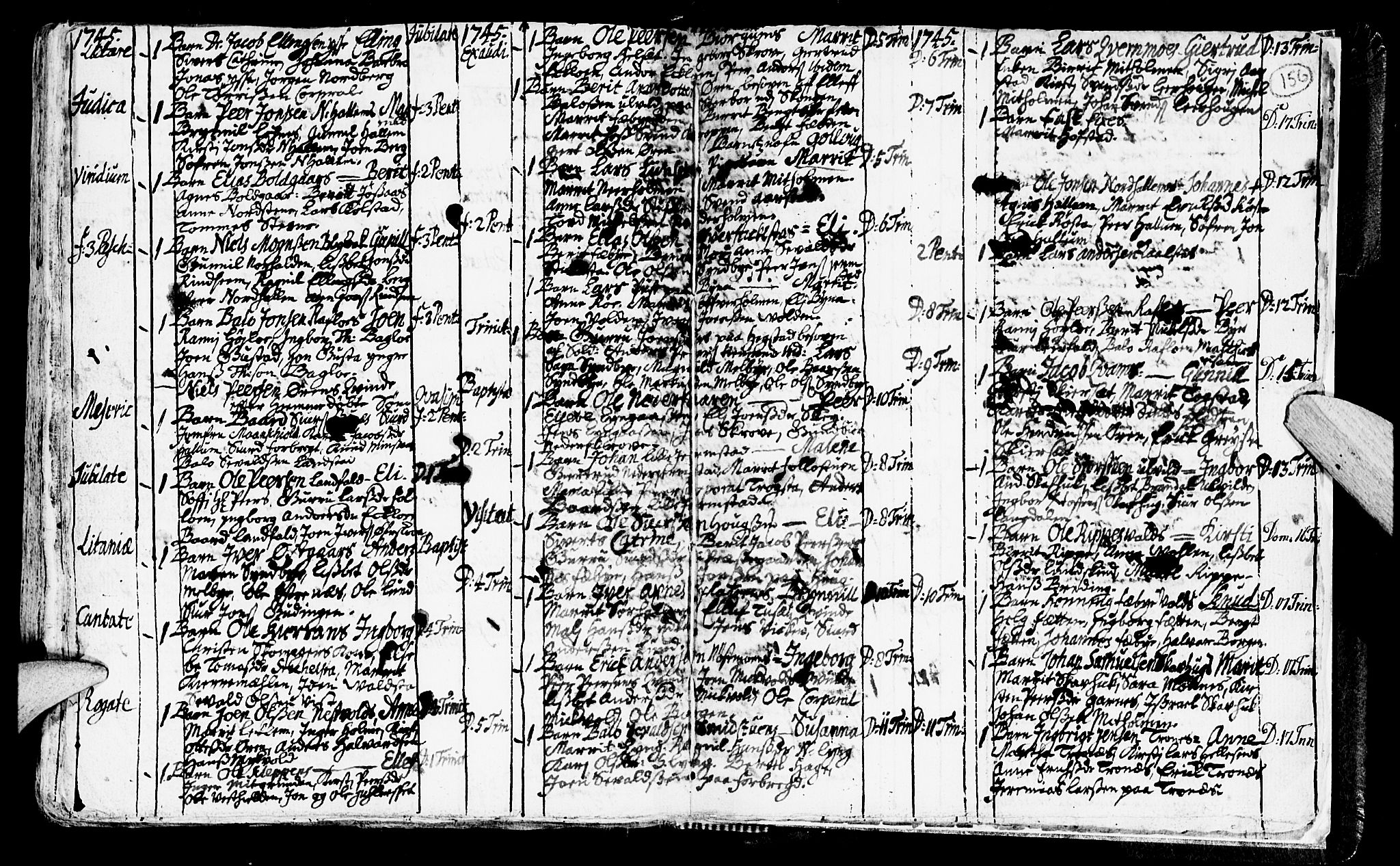 Ministerialprotokoller, klokkerbøker og fødselsregistre - Nord-Trøndelag, SAT/A-1458/723/L0230: Parish register (official) no. 723A01, 1705-1747, p. 156