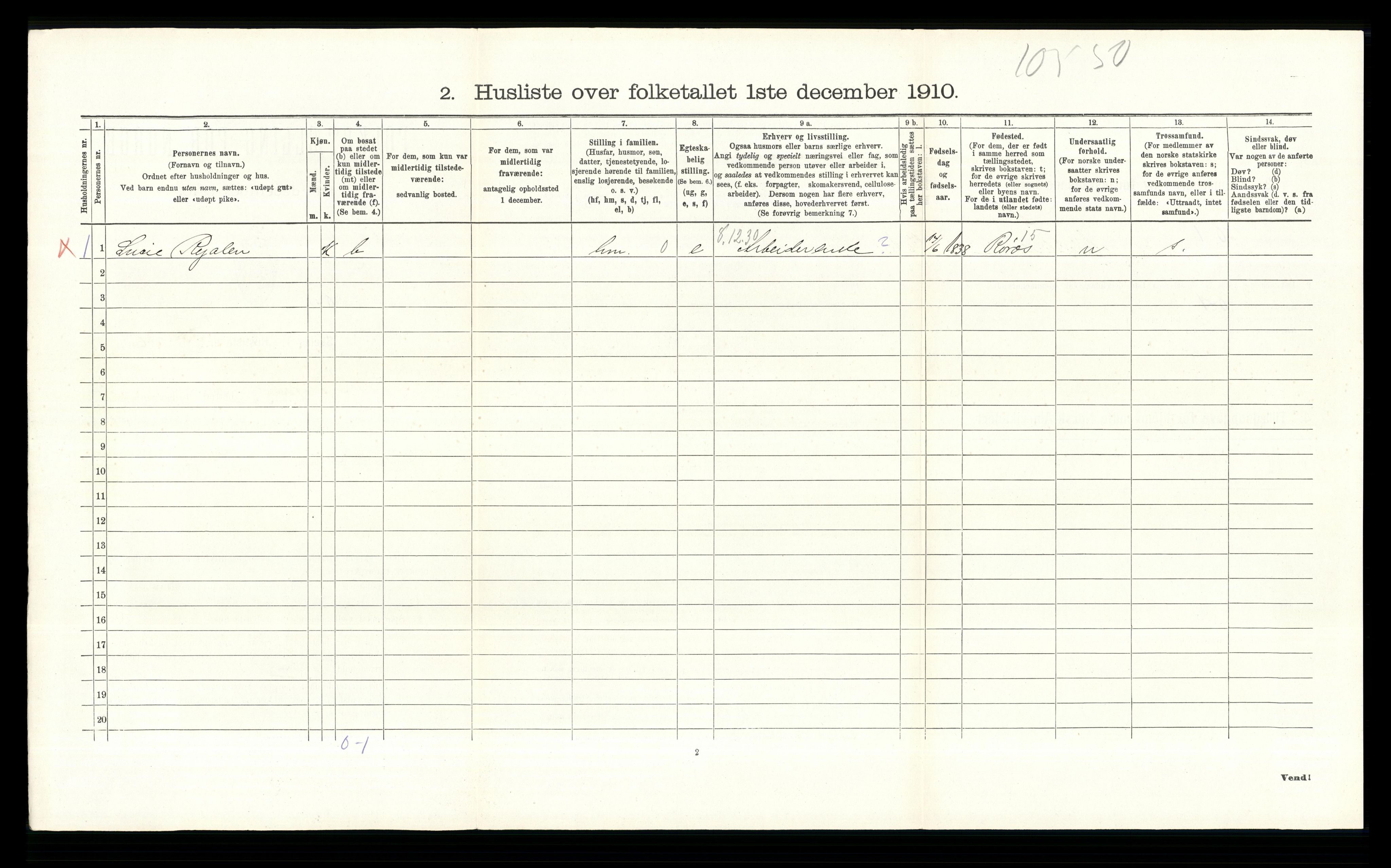 RA, 1910 census for Tolga, 1910, p. 347