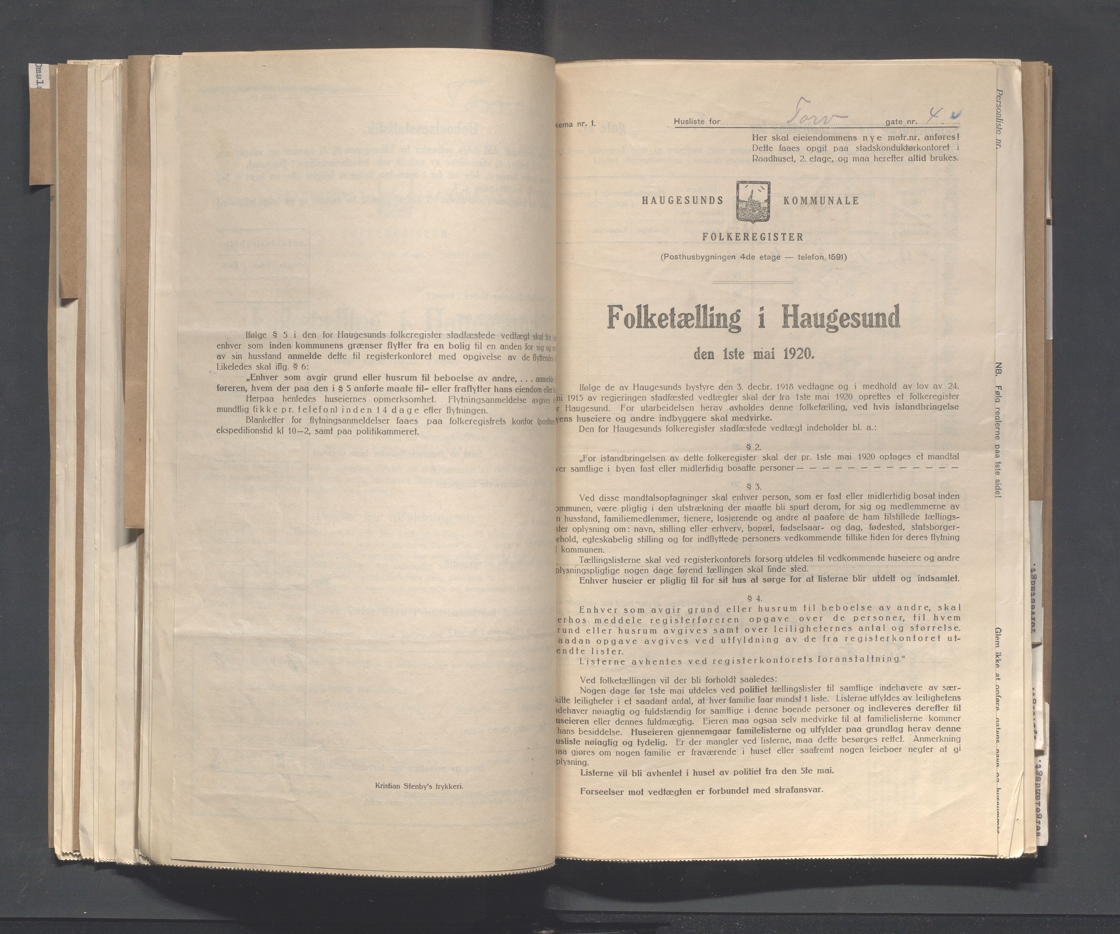 IKAR, Local census 1.5.1920 for Haugesund, 1920, p. 5217