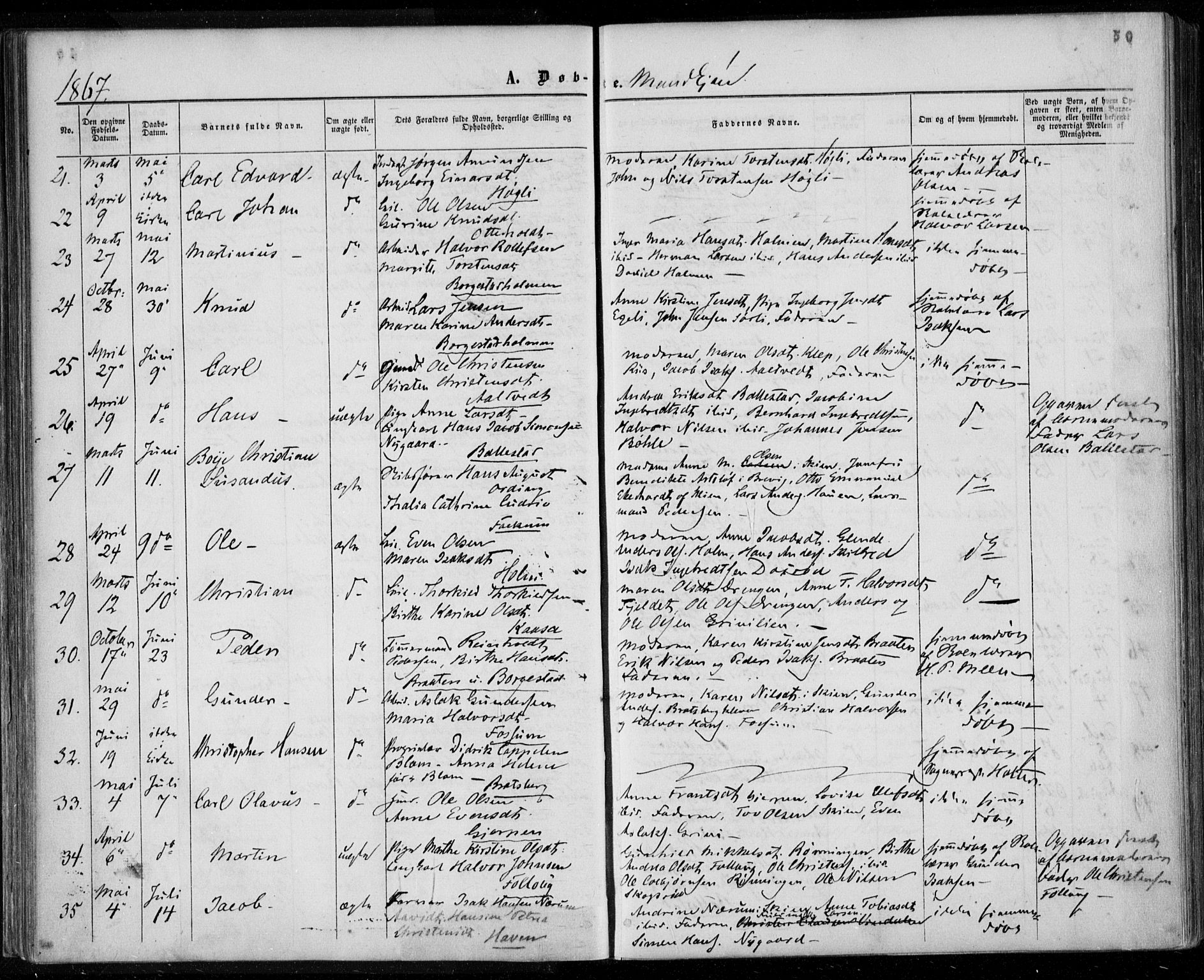 Gjerpen kirkebøker, AV/SAKO-A-265/F/Fa/L0008a: Parish register (official) no. I 8A, 1857-1871, p. 50