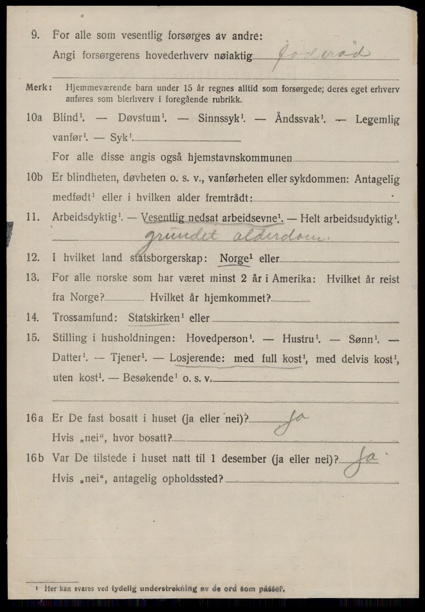 SAT, 1920 census for Ørsta, 1920, p. 1729