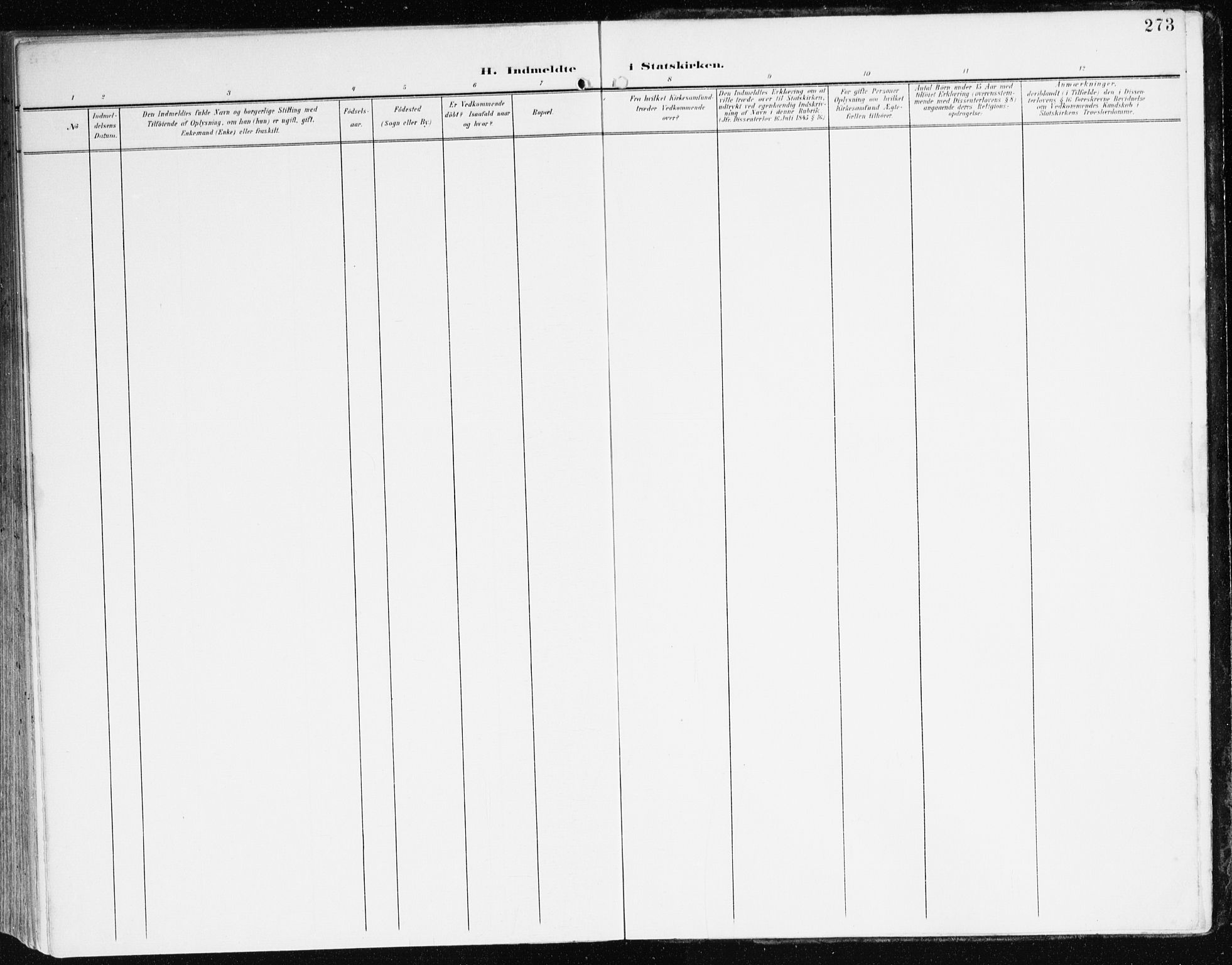 Davik sokneprestembete, AV/SAB-A-79701/H/Haa/Haad/L0002: Parish register (official) no. D 2, 1901-1930, p. 273