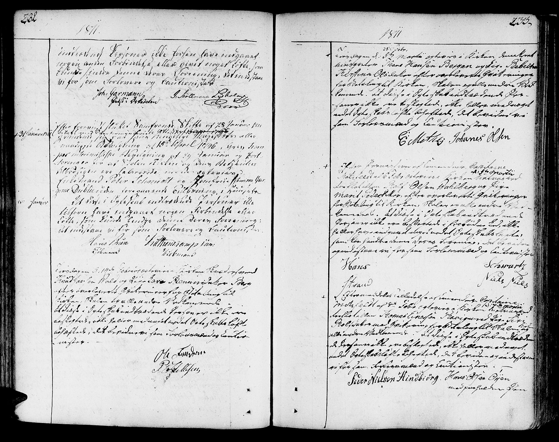 Ministerialprotokoller, klokkerbøker og fødselsregistre - Sør-Trøndelag, SAT/A-1456/602/L0105: Parish register (official) no. 602A03, 1774-1814, p. 232-233