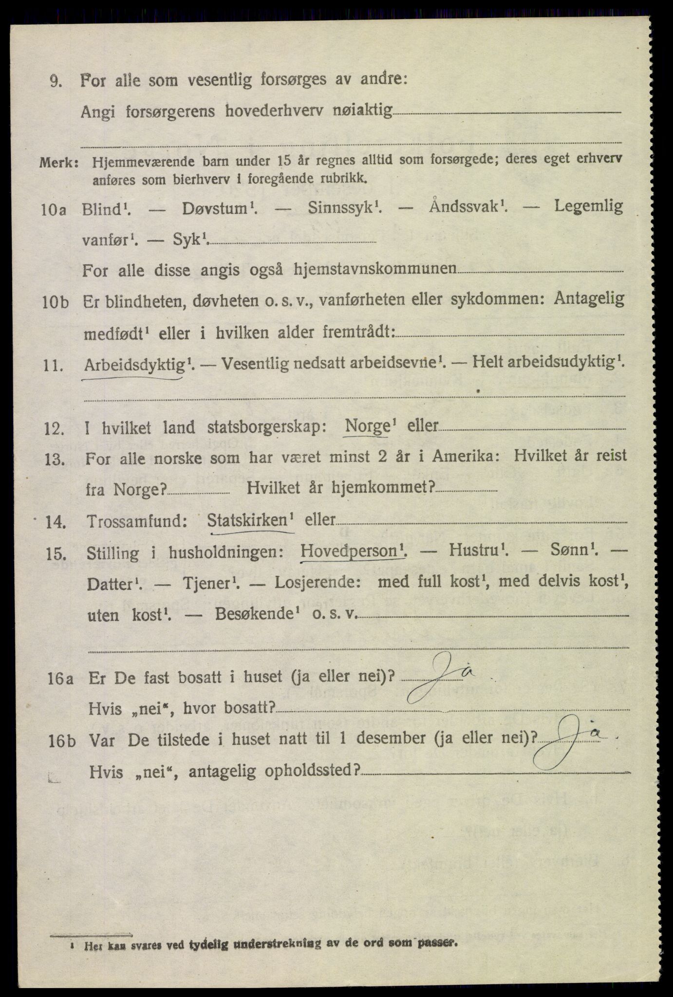 SAH, 1920 census for Kvikne, 1920, p. 2069