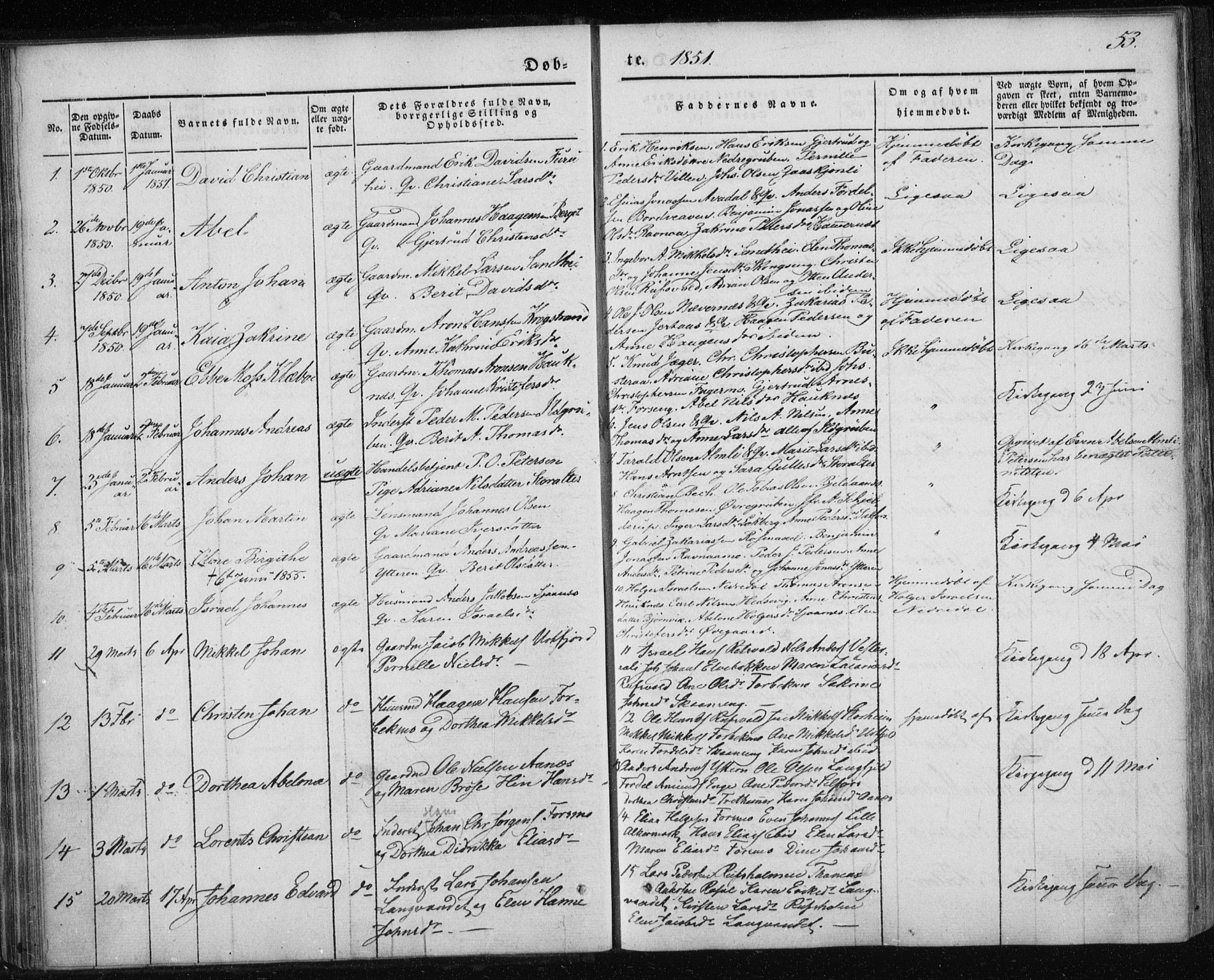 Ministerialprotokoller, klokkerbøker og fødselsregistre - Nordland, SAT/A-1459/827/L0391: Parish register (official) no. 827A03, 1842-1852, p. 53