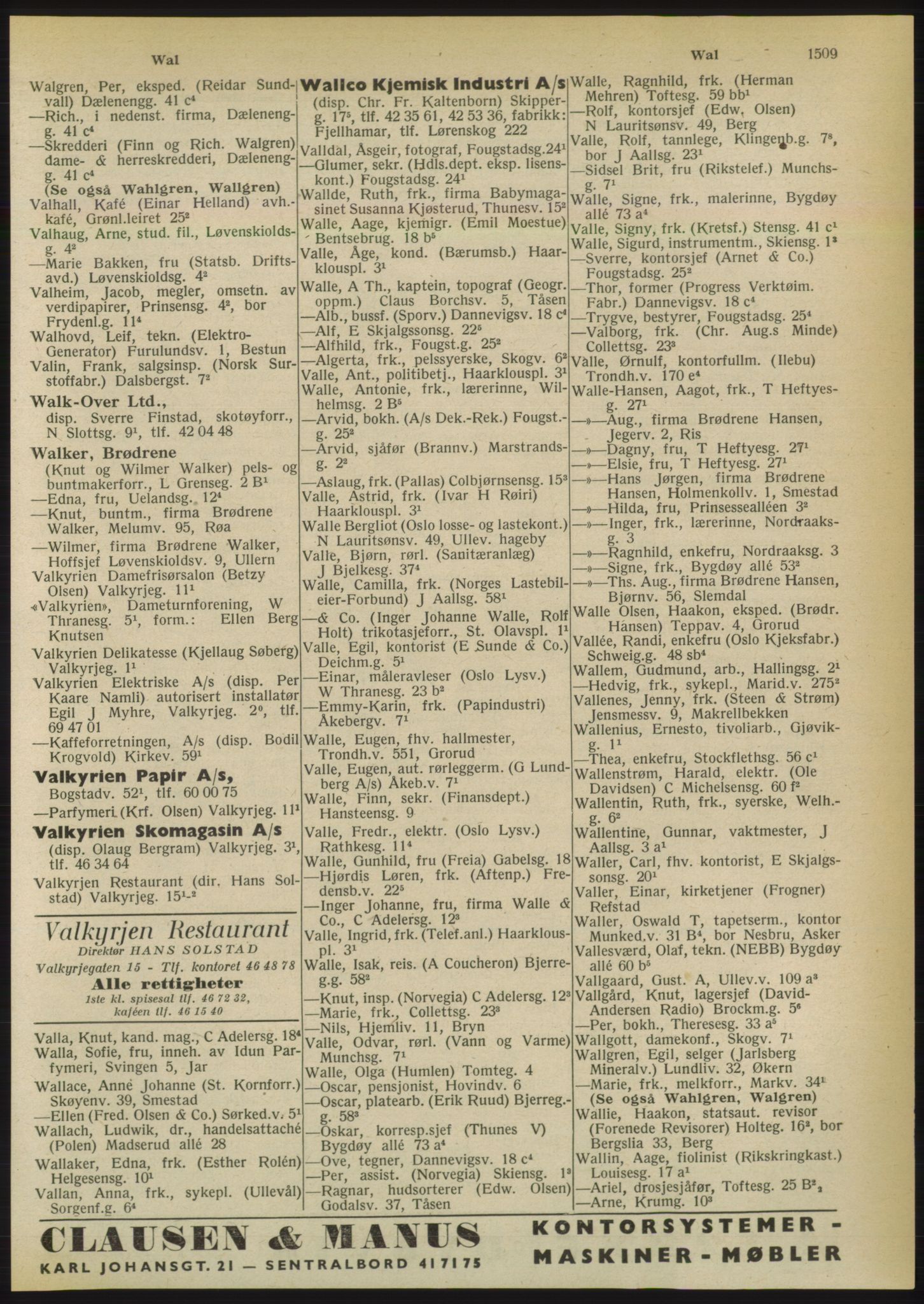 Kristiania/Oslo adressebok, PUBL/-, 1950, p. 1509