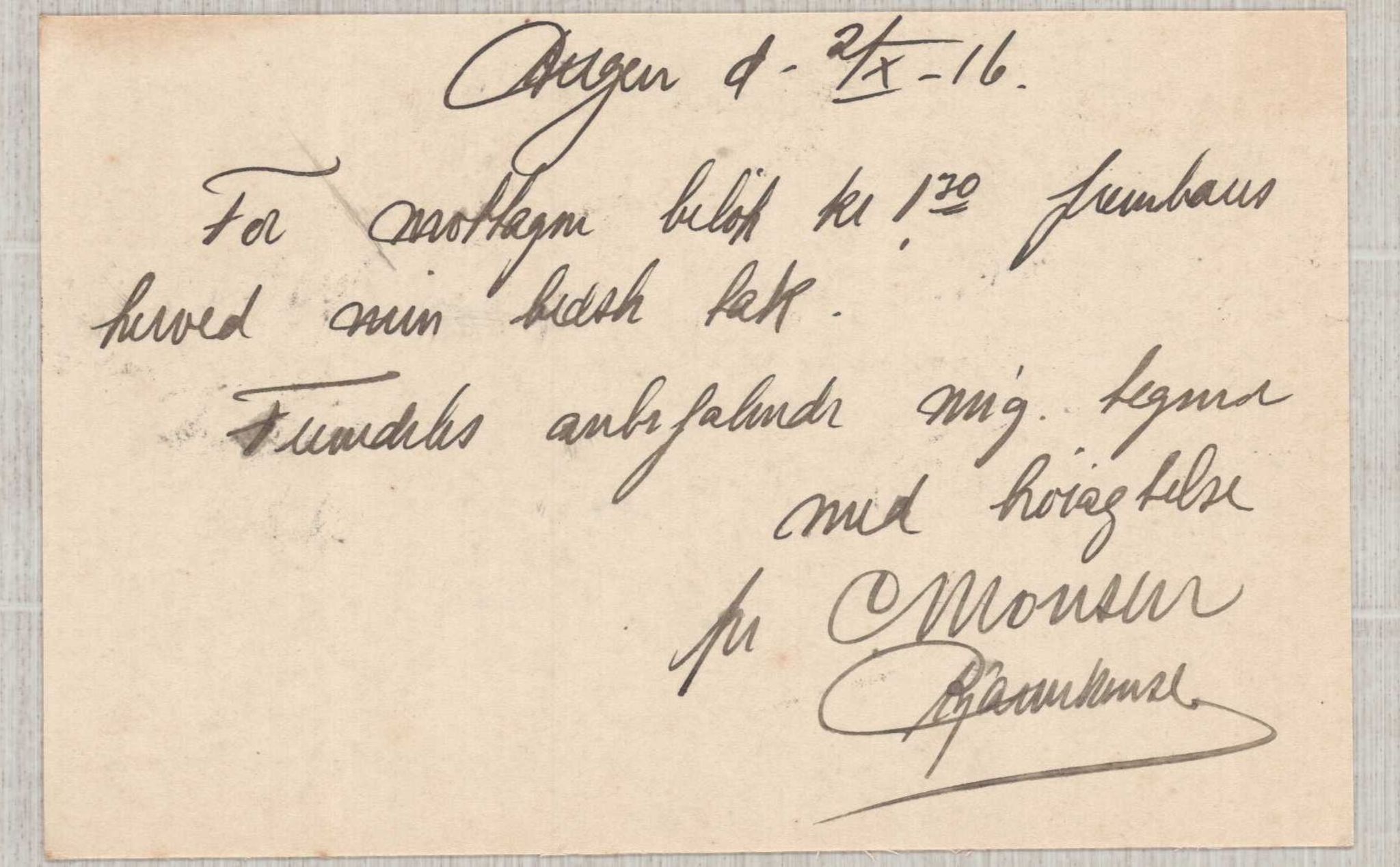 Finnaas kommune. Overformynderiet, IKAH/1218a-812/D/Da/Daa/L0003/0001: Kronologisk ordna korrespondanse / Kronologisk ordna korrespondanse, 1914-1916, p. 131