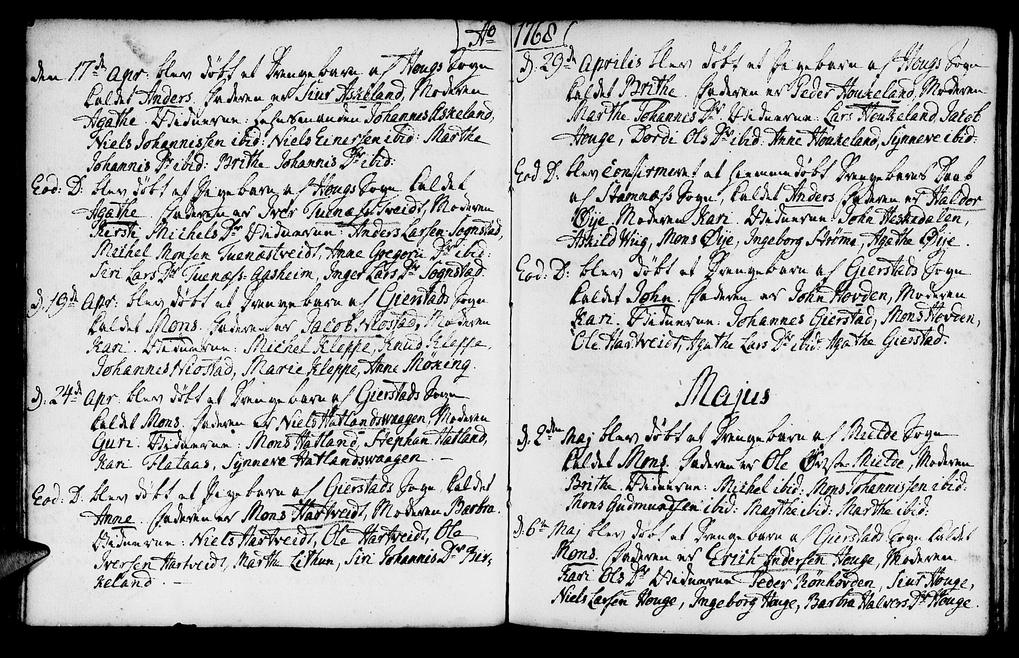 Haus sokneprestembete, AV/SAB-A-75601/H/Haa: Parish register (official) no. A 8, 1754-1769, p. 122