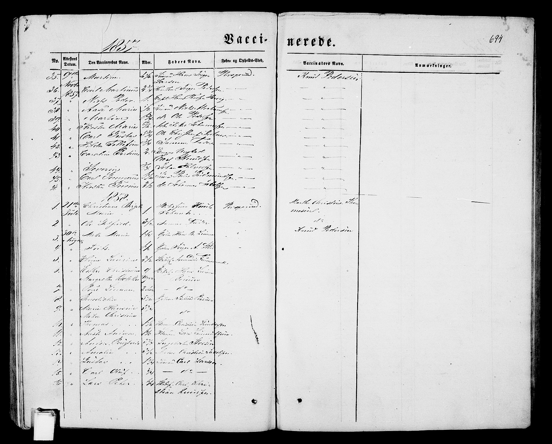 Porsgrunn kirkebøker , SAKO/A-104/G/Gb/L0004: Parish register (copy) no. II 4, 1853-1882, p. 694