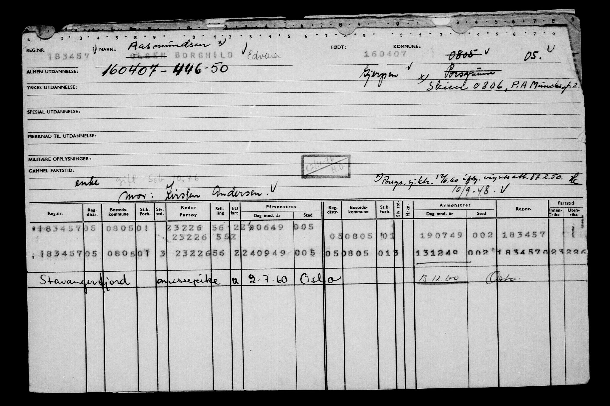 Direktoratet for sjømenn, AV/RA-S-3545/G/Gb/L0070: Hovedkort, 1907, p. 577