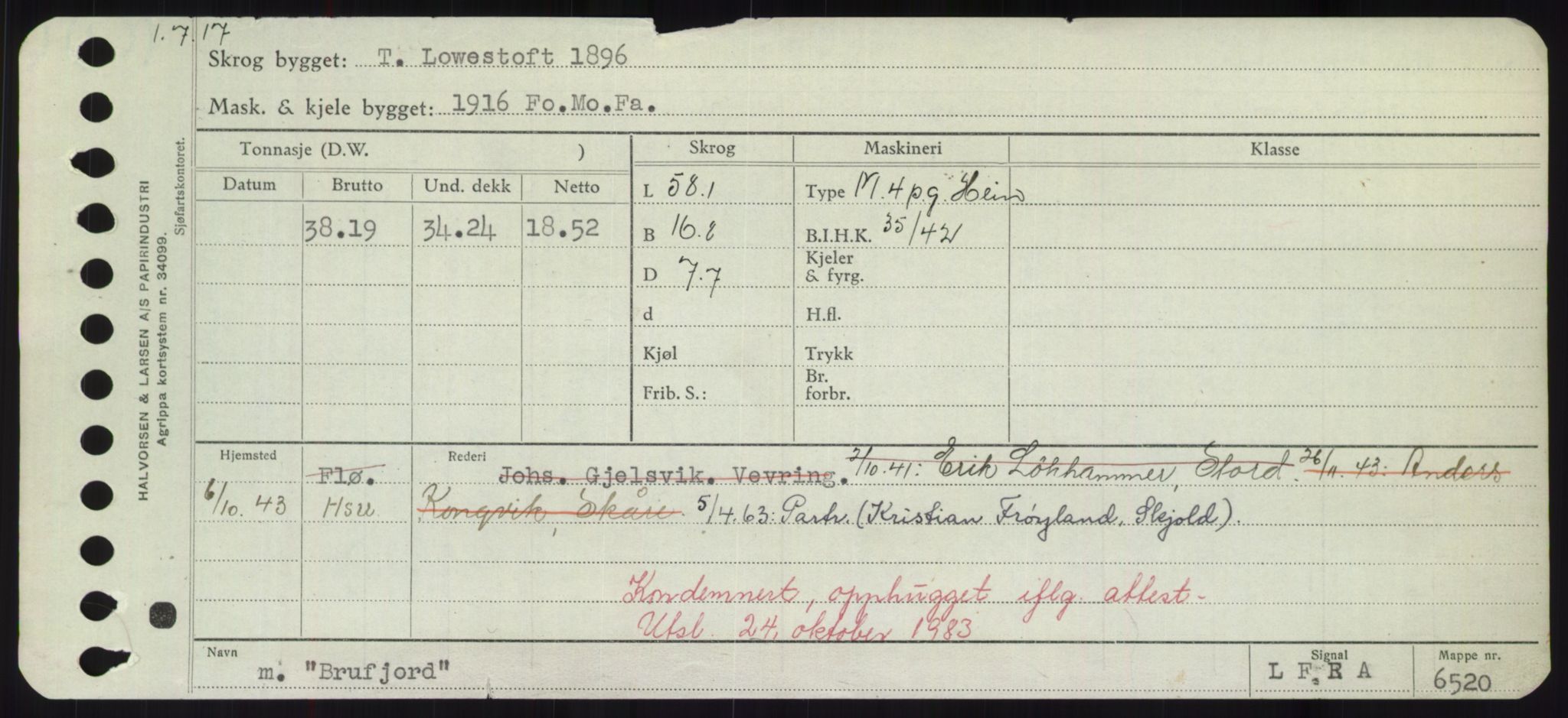 Sjøfartsdirektoratet med forløpere, Skipsmålingen, RA/S-1627/H/Hd/L0005: Fartøy, Br-Byg, p. 381