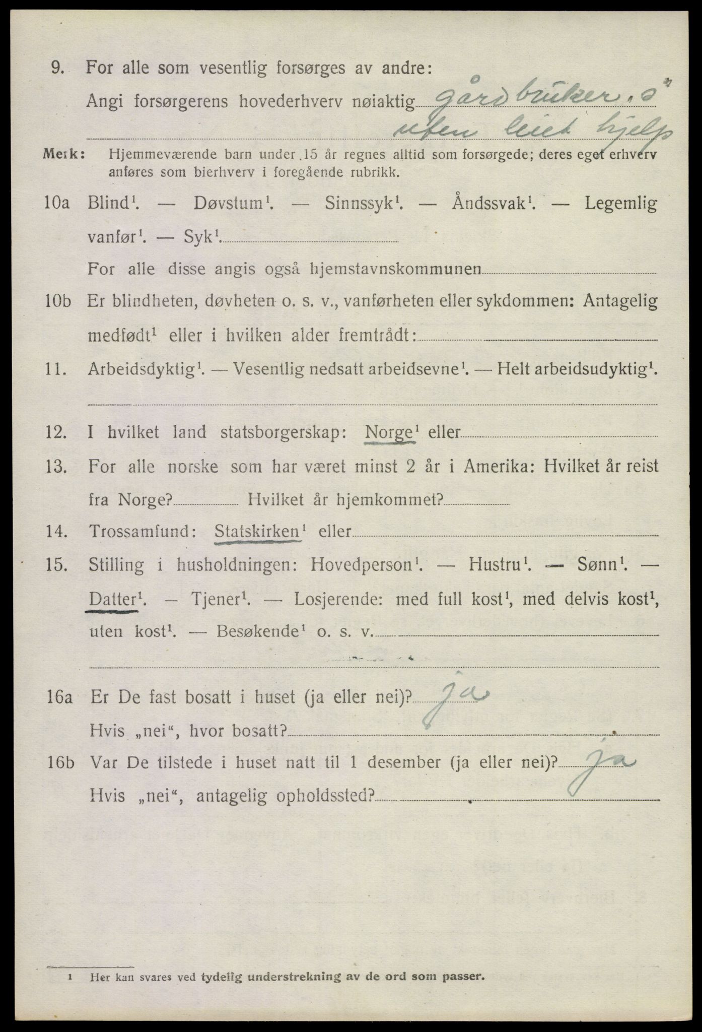 SAKO, 1920 census for Andebu, 1920, p. 5319