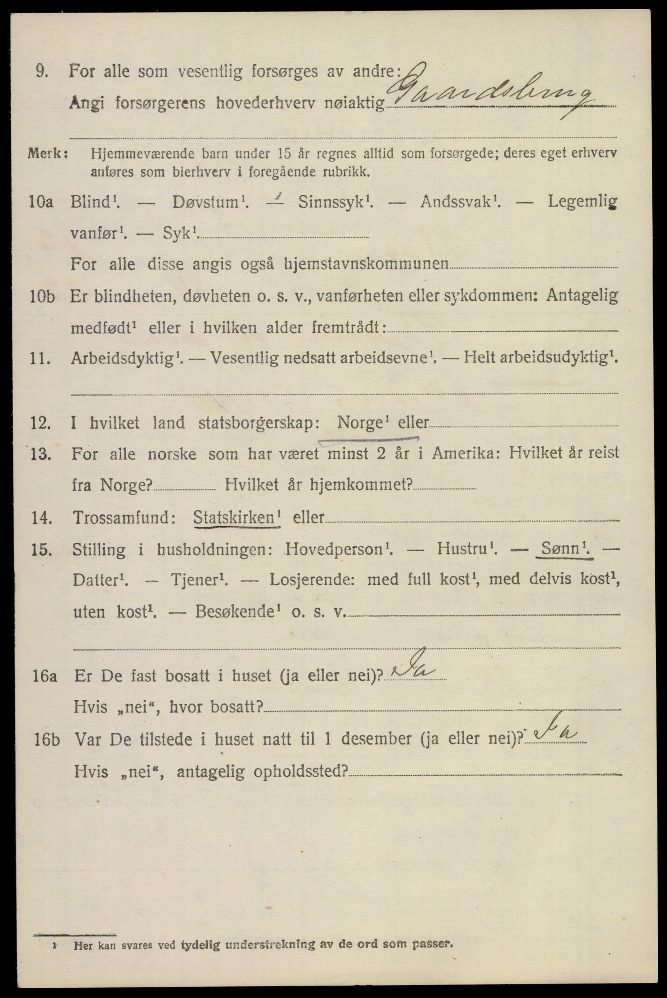 SAKO, 1920 census for Borre, 1920, p. 3059