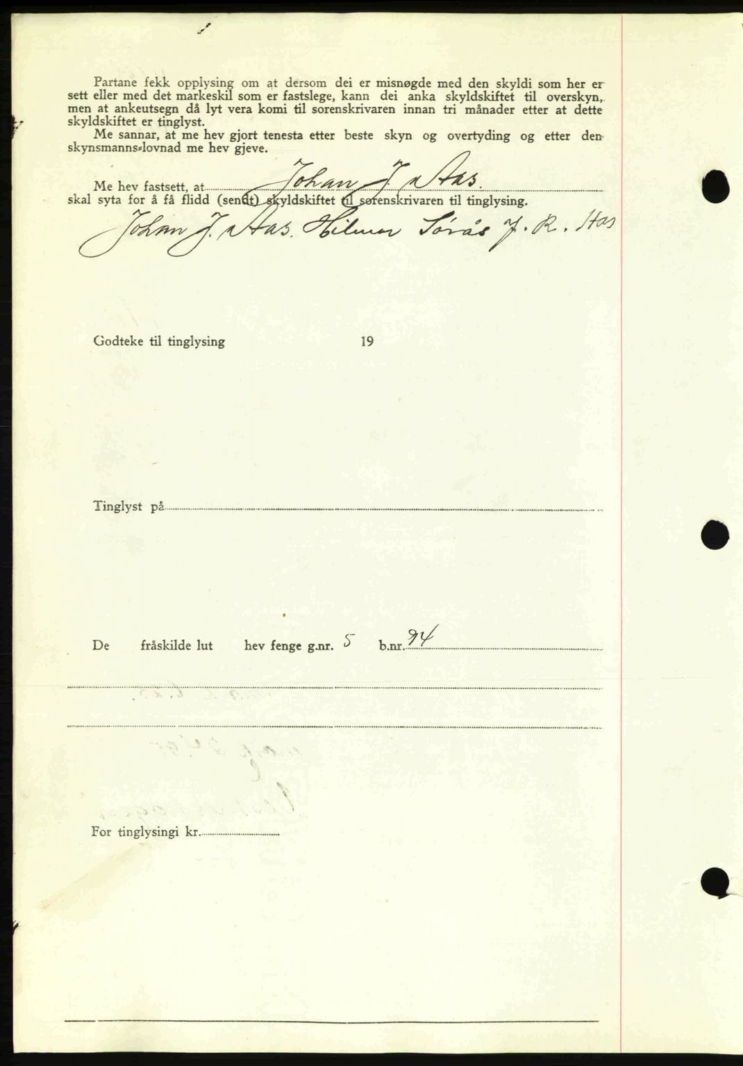 Romsdal sorenskriveri, AV/SAT-A-4149/1/2/2C: Mortgage book no. A11, 1941-1942, Diary no: : 2063/1941