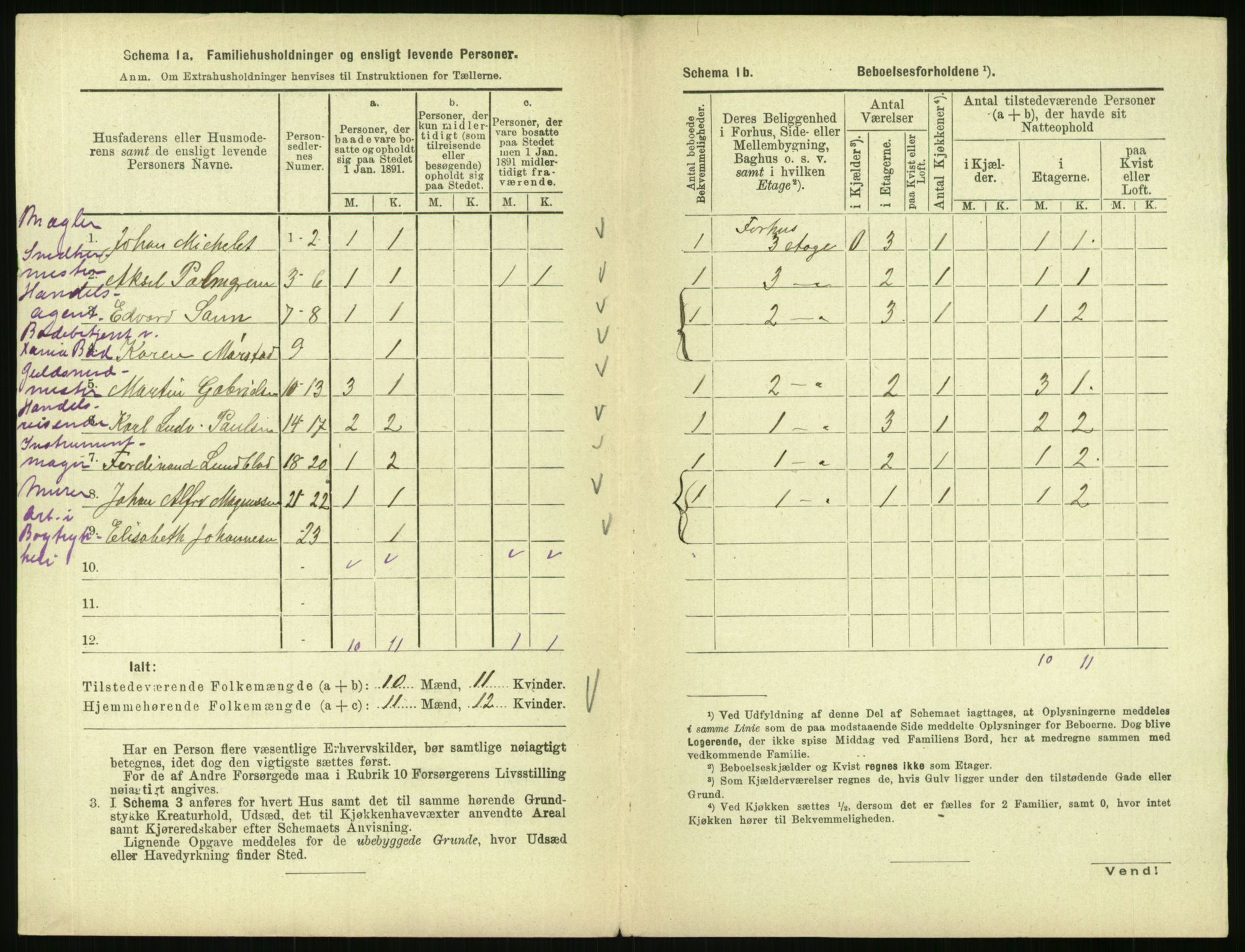 RA, 1891 census for 0301 Kristiania, 1891, p. 38918