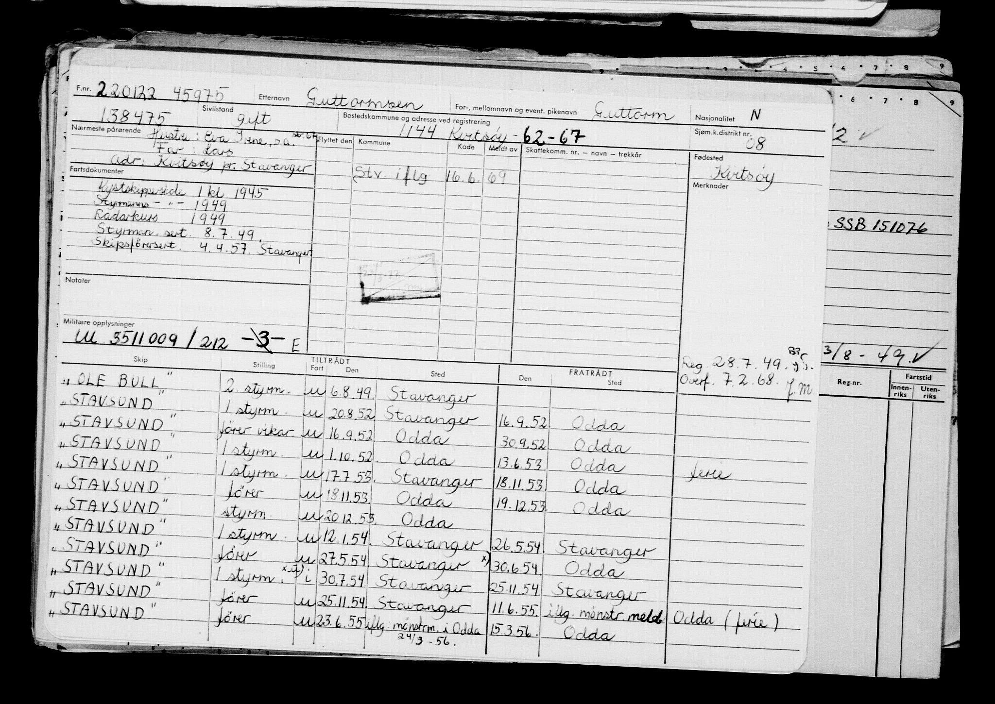 Direktoratet for sjømenn, RA/S-3545/G/Gb/L0202: Hovedkort, 1922, p. 218